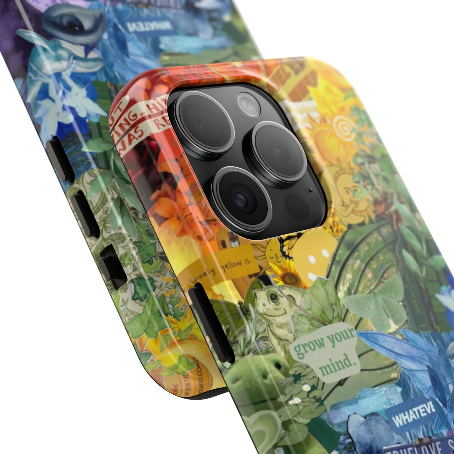 Collage Art Phone Case — 'Grow Your Mind' Lavender Haze Tough Case