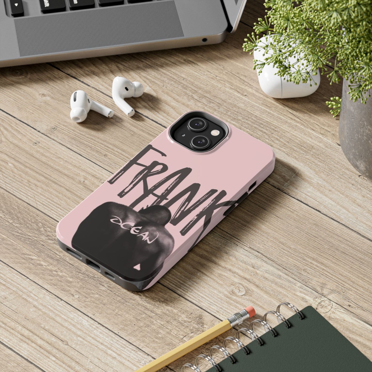 Frank Ocean Tough Phone Case — Pink Back Silhouette Design