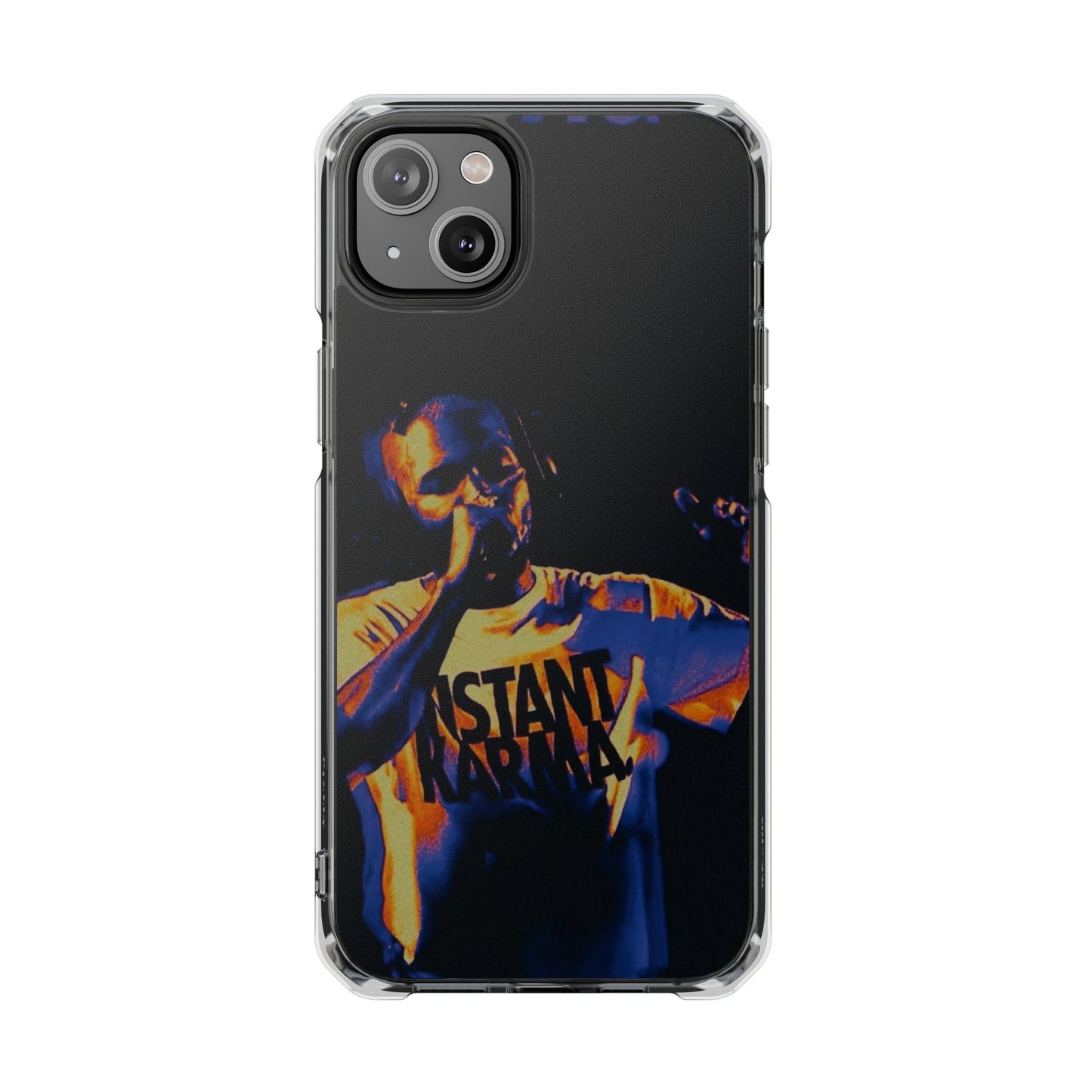 Clear Magnetic Phone Case — Live Concert Microphone Design