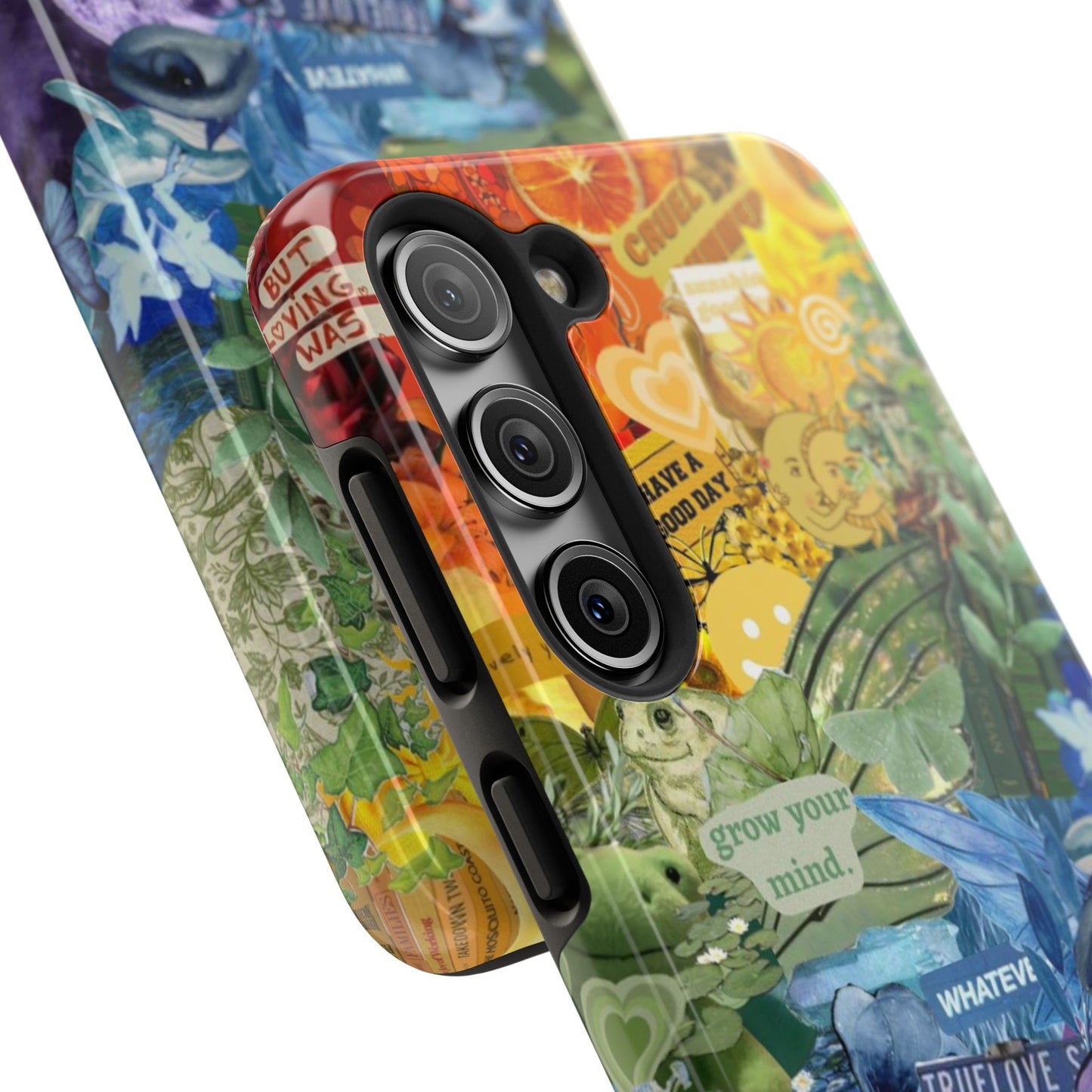 Collage Art Phone Case — 'Grow Your Mind' Lavender Haze Tough Case