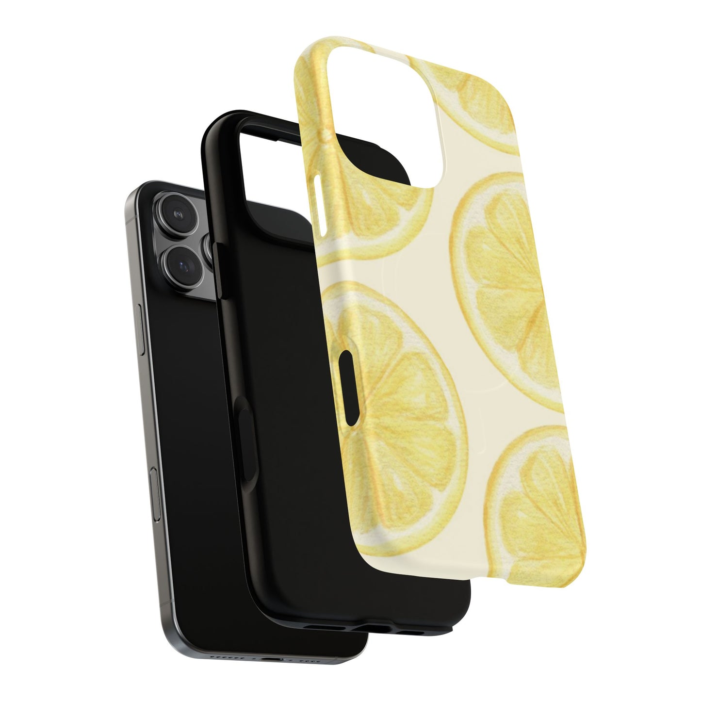 Lemon Slices Tough Magnetic Phone Case — Protective Citrus Pattern