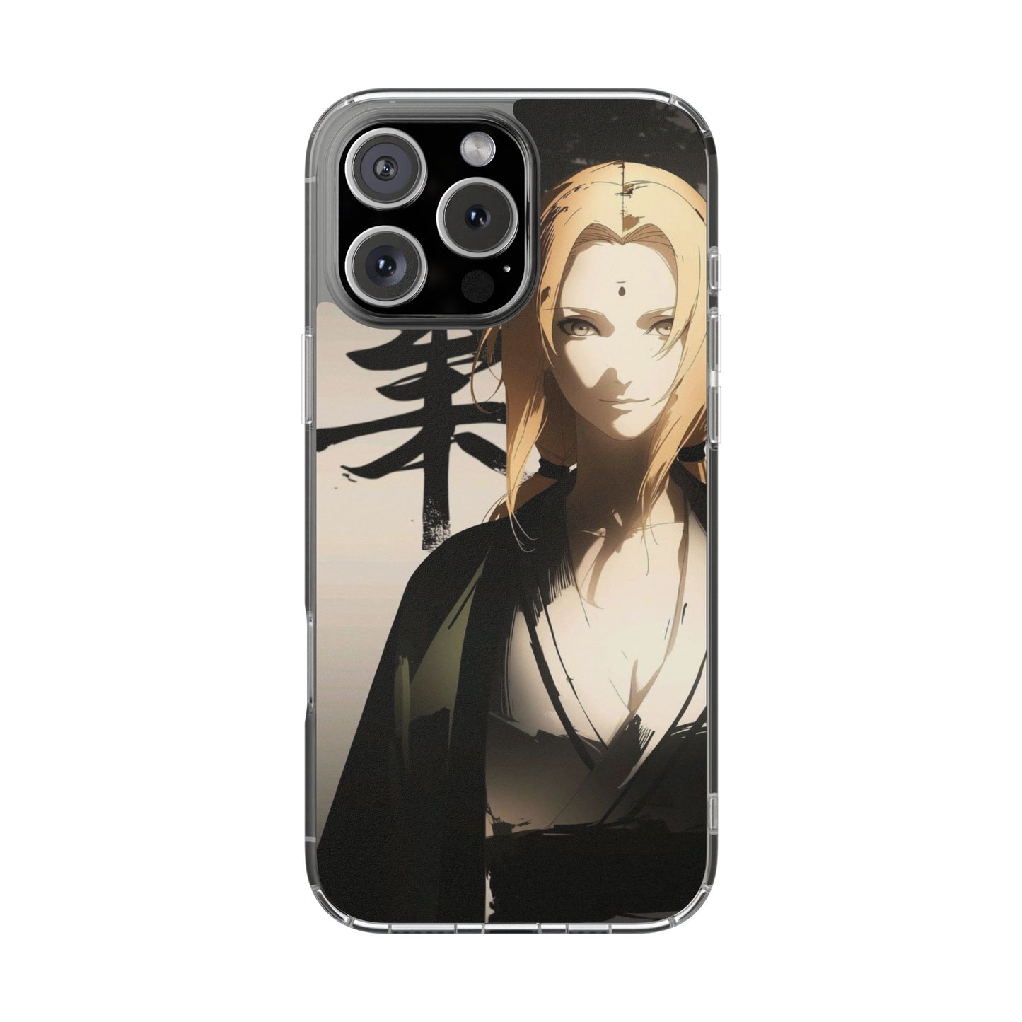 Clear Anime Character Impact-Resistant Phone Case