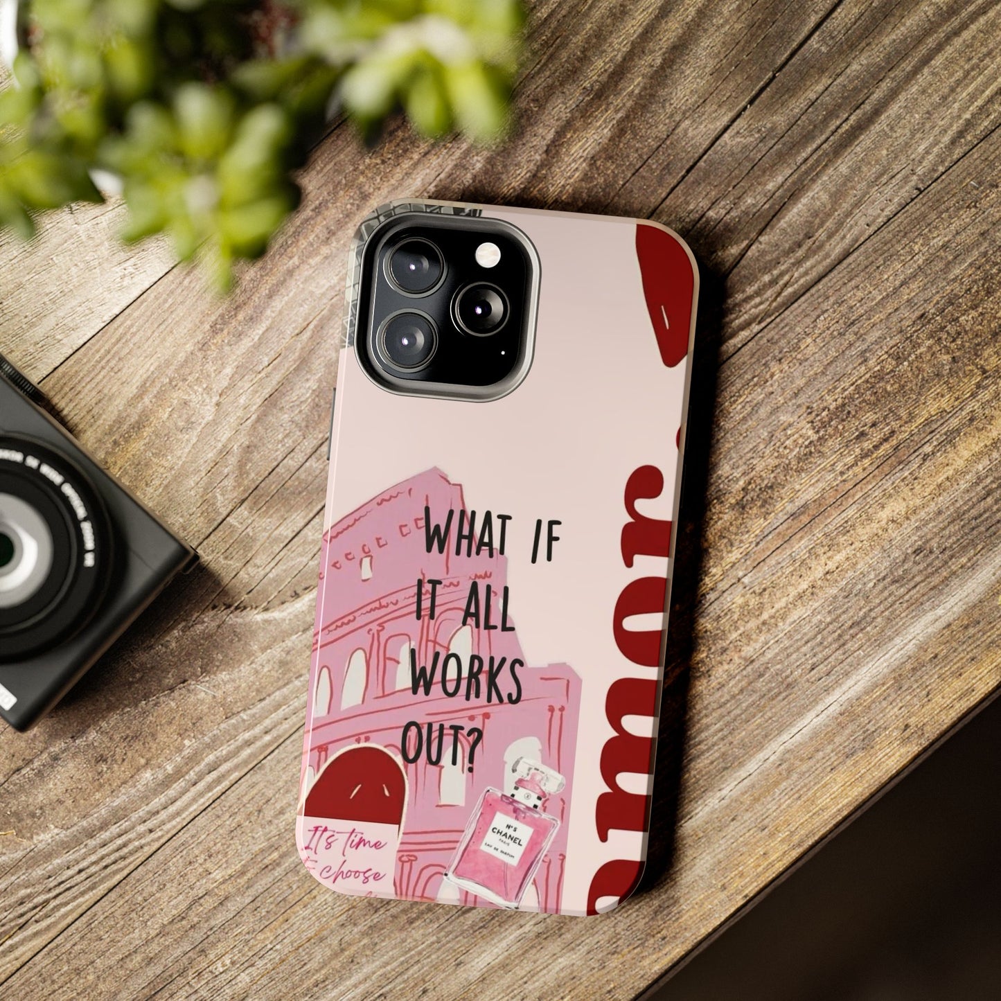 What If It All Works Out Phone Case - Pink Motivational Tough Case