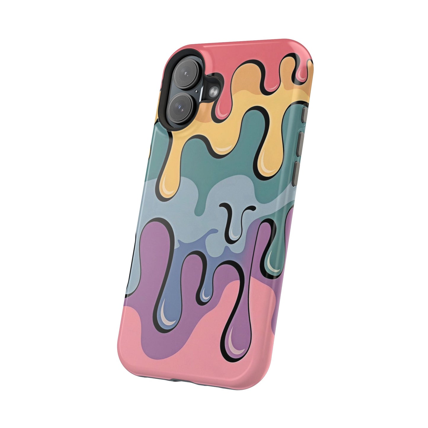 Colorful Drip Magnetic Phone Case — Impact-Resistant iPhone Cover