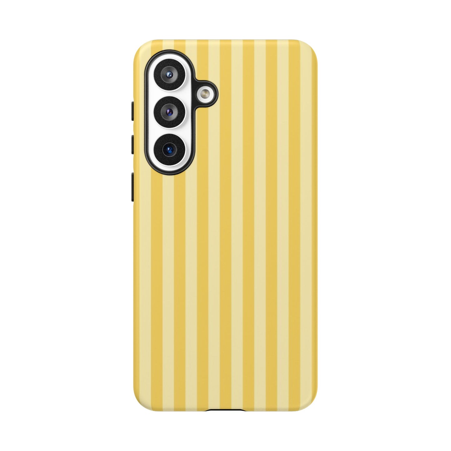 Yellow Stripe Tough Phone Case — Durable Protective iPhone Cover