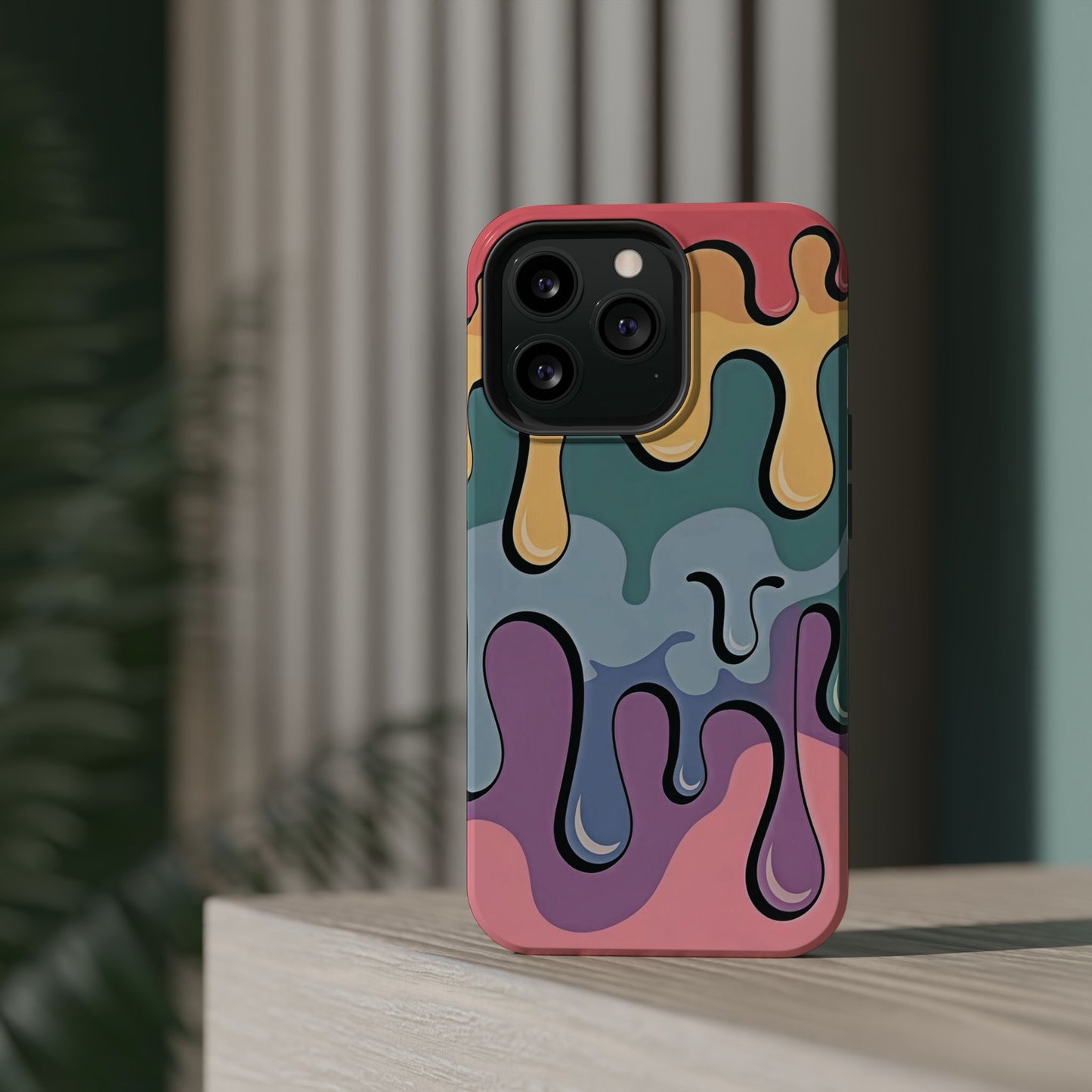 Colorful Drip Magnetic Phone Case — Impact-Resistant iPhone Cover