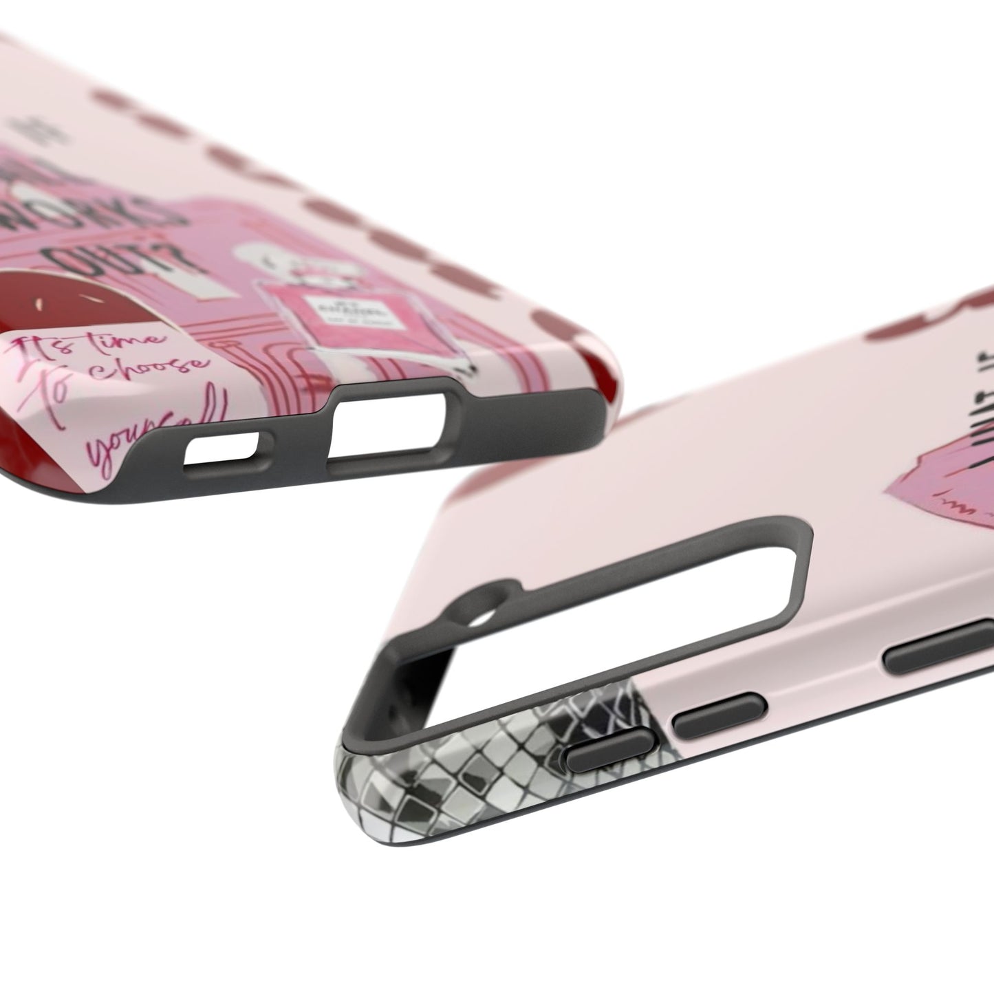 What If It All Works Out Phone Case - Pink Motivational Tough Case