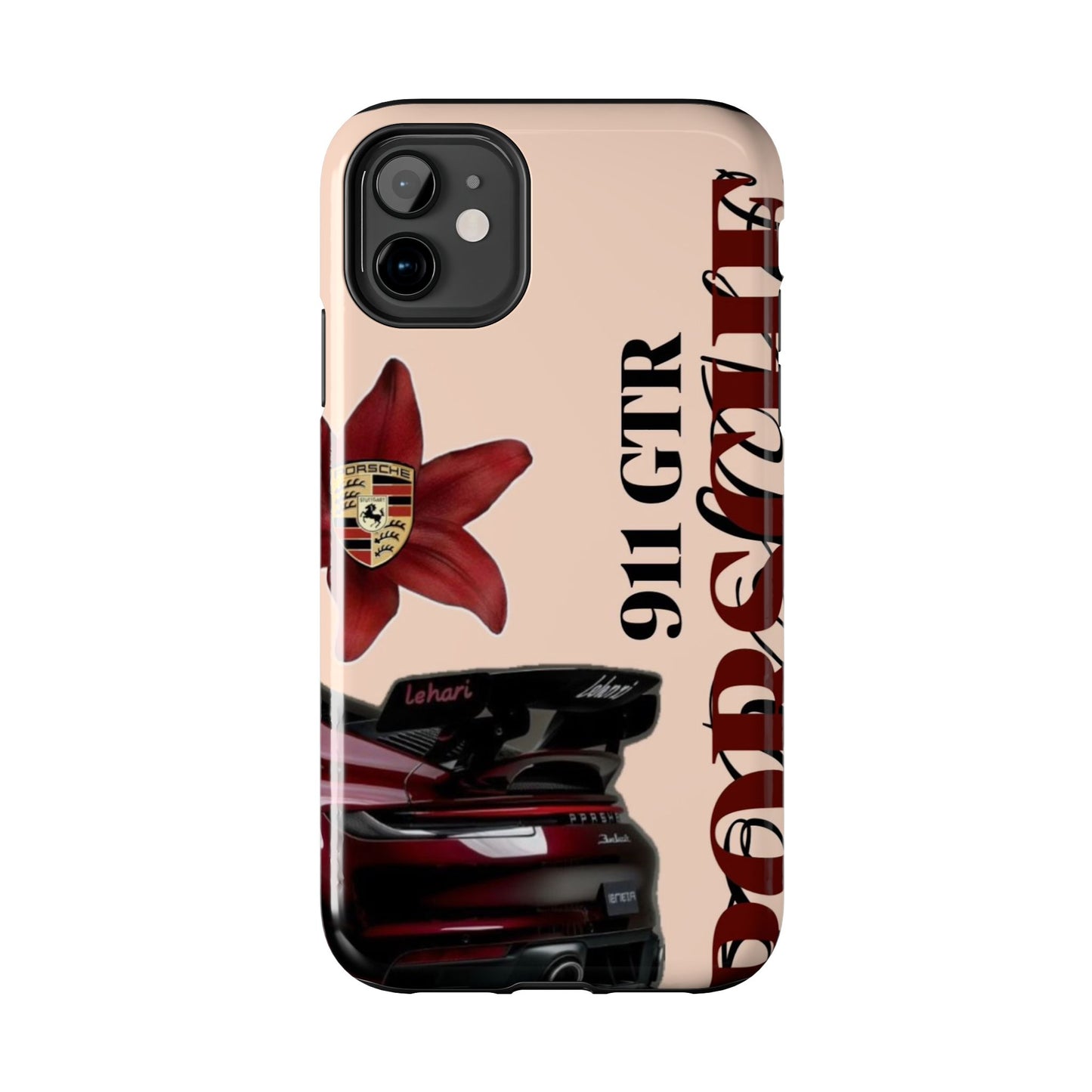 Porsche 911 GT-R Red Orchid Tough Phone Case — Sports Car Protective Cover