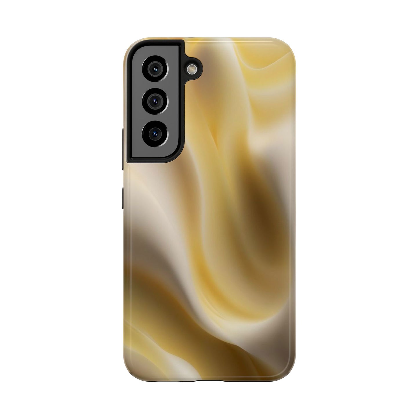 Gold Marble Tough Phone Case — Protective iPhone Case with Elegant Swirl Design