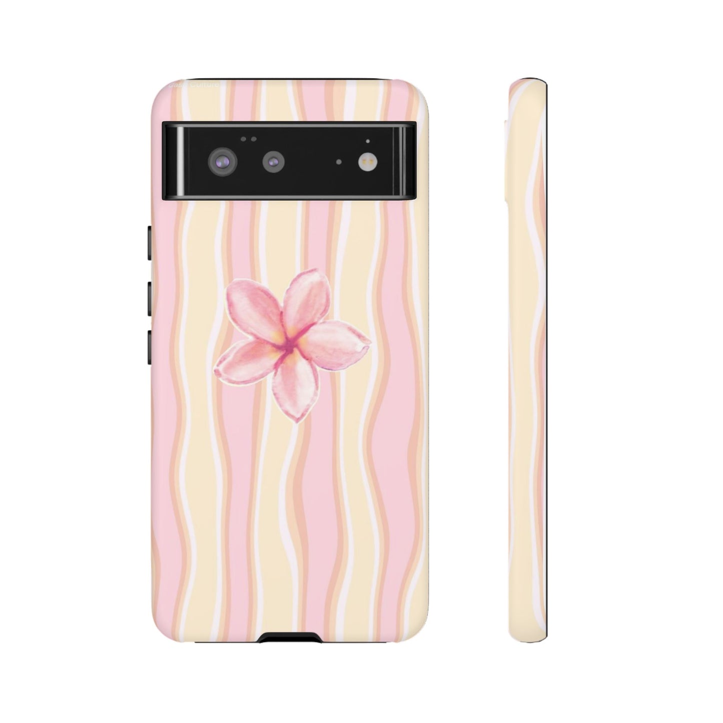 Pink Plumeria Phone Case - Tropical Floral Tough Phone Case