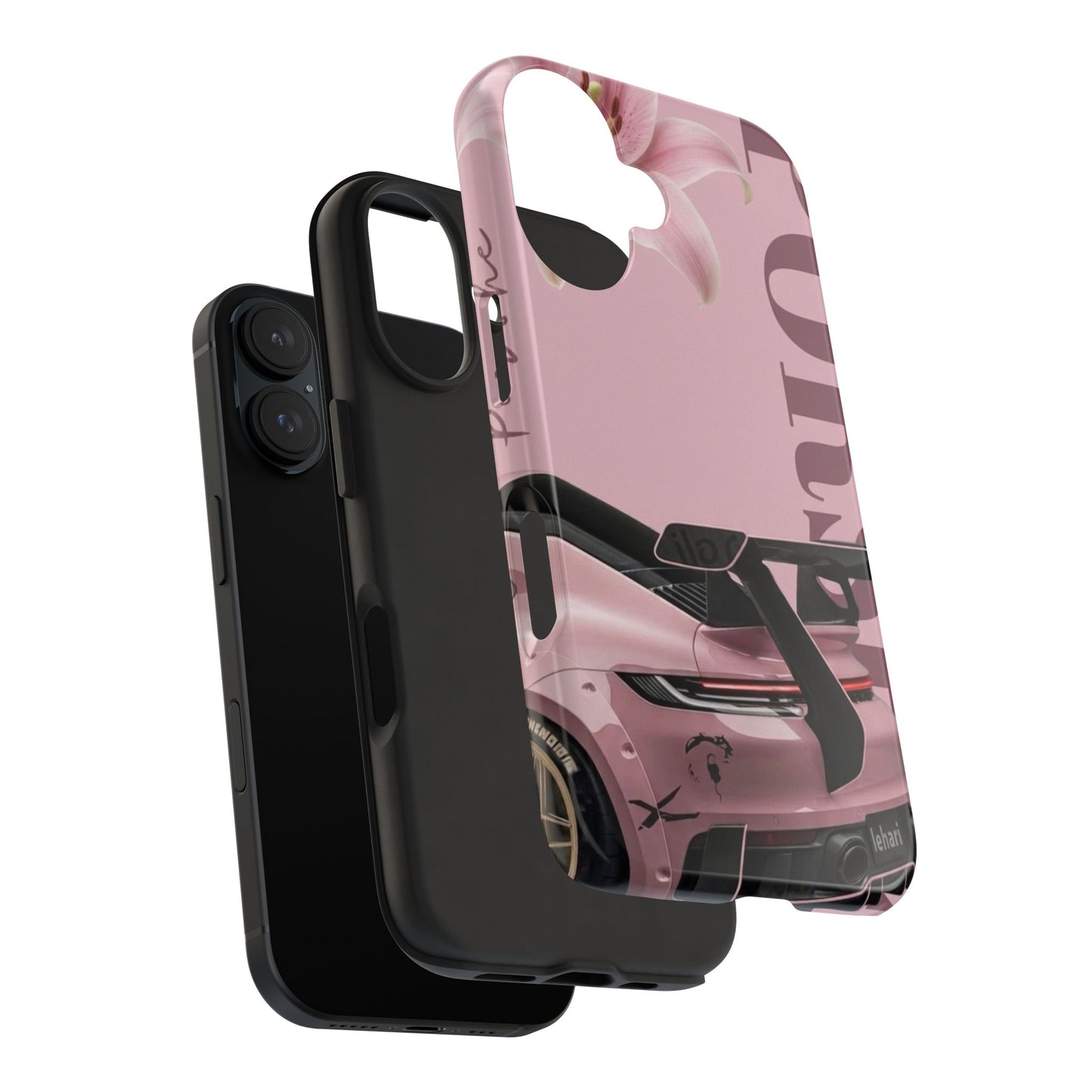 Pink Racing Car Tough Phone Case — 'Queen' Sportback Design
