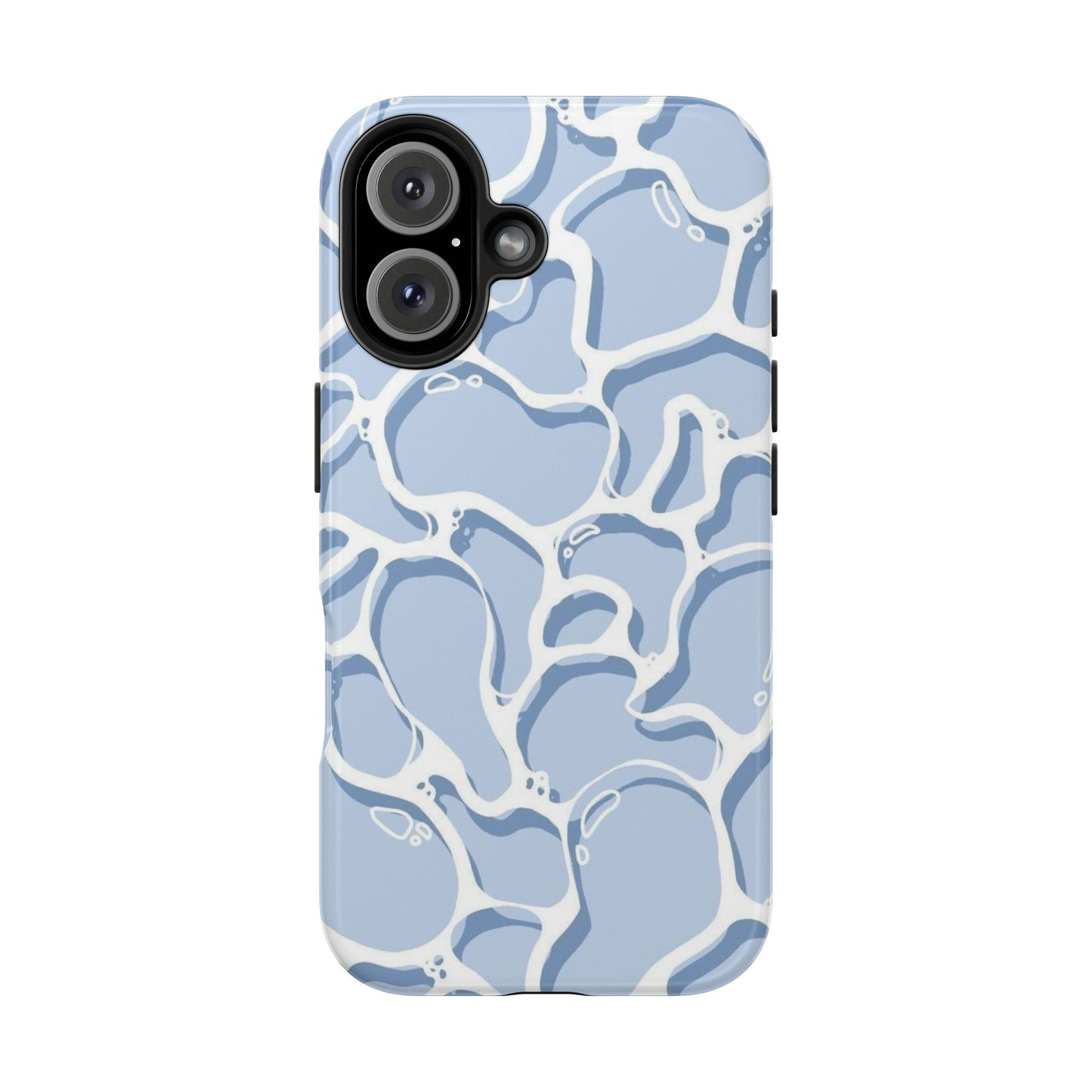 Blue Abstract Pool Pattern Tough Phone Case