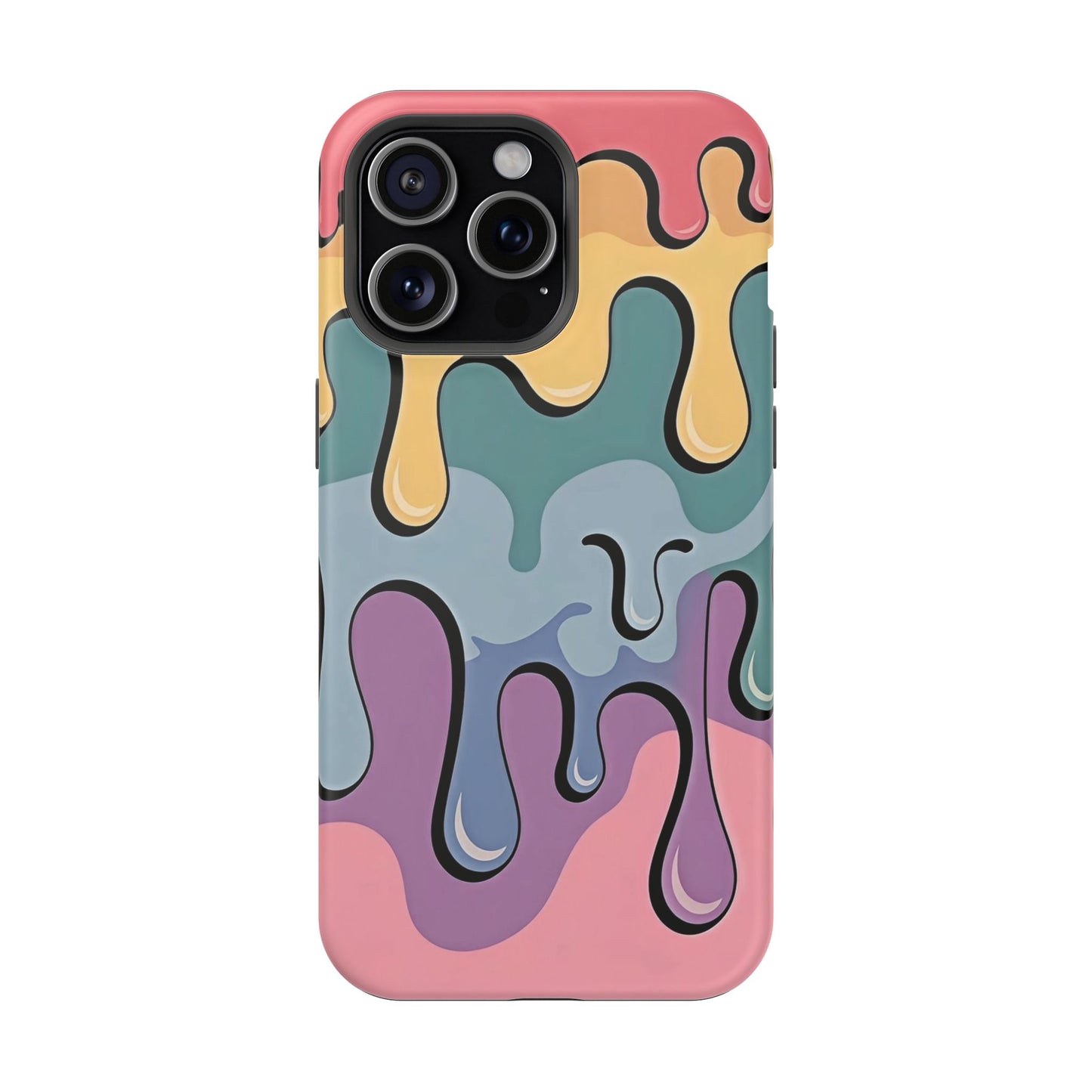 Colorful Drip Magnetic Phone Case — Impact-Resistant iPhone Cover