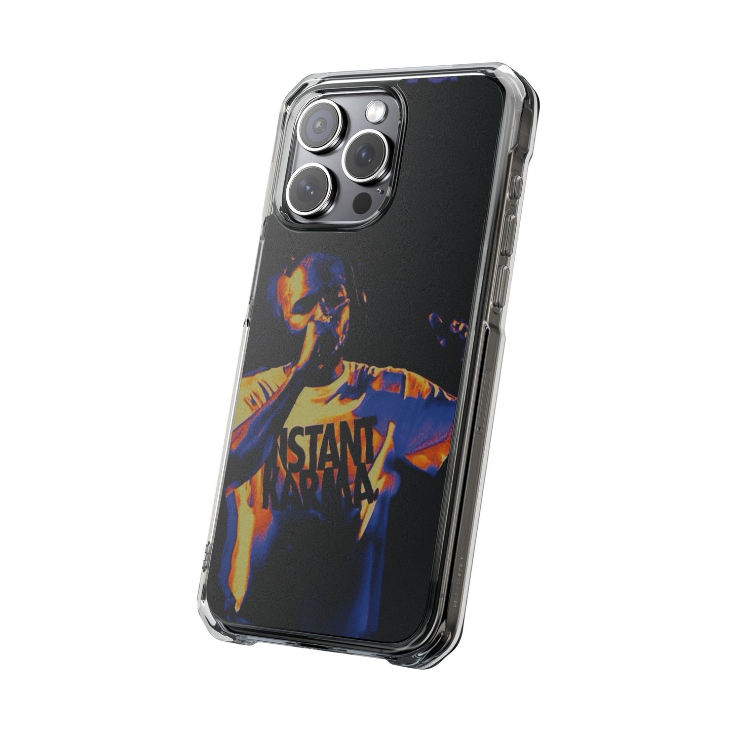 Clear Magnetic Phone Case — Live Concert Microphone Design