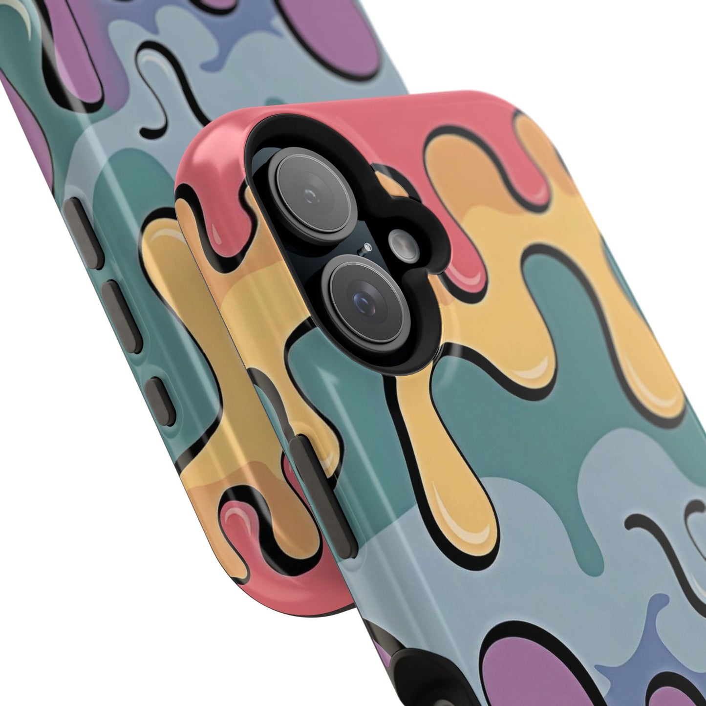 Colorful Drip Magnetic Phone Case — Impact-Resistant iPhone Cover