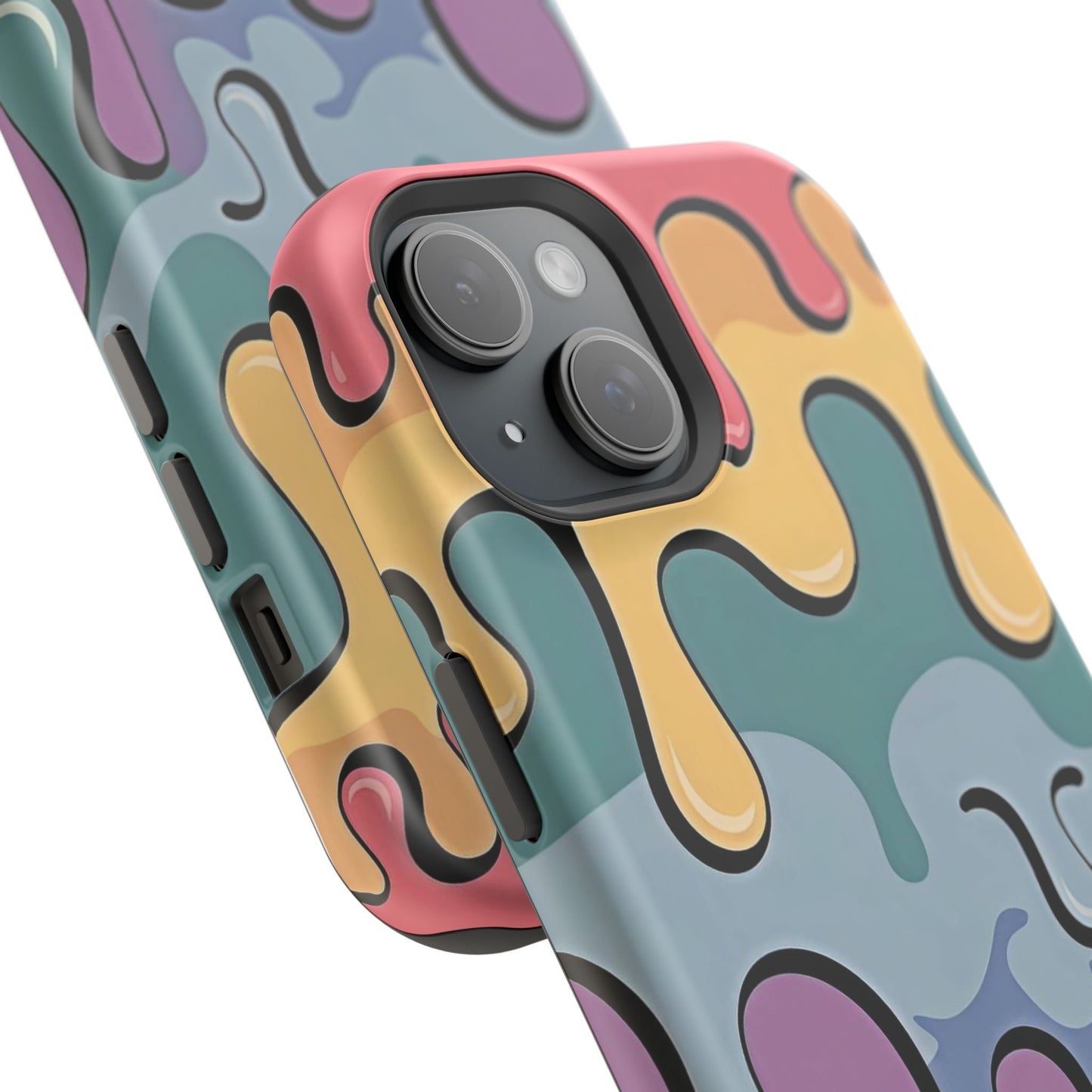 Colorful Drip Magnetic Phone Case — Impact-Resistant iPhone Cover