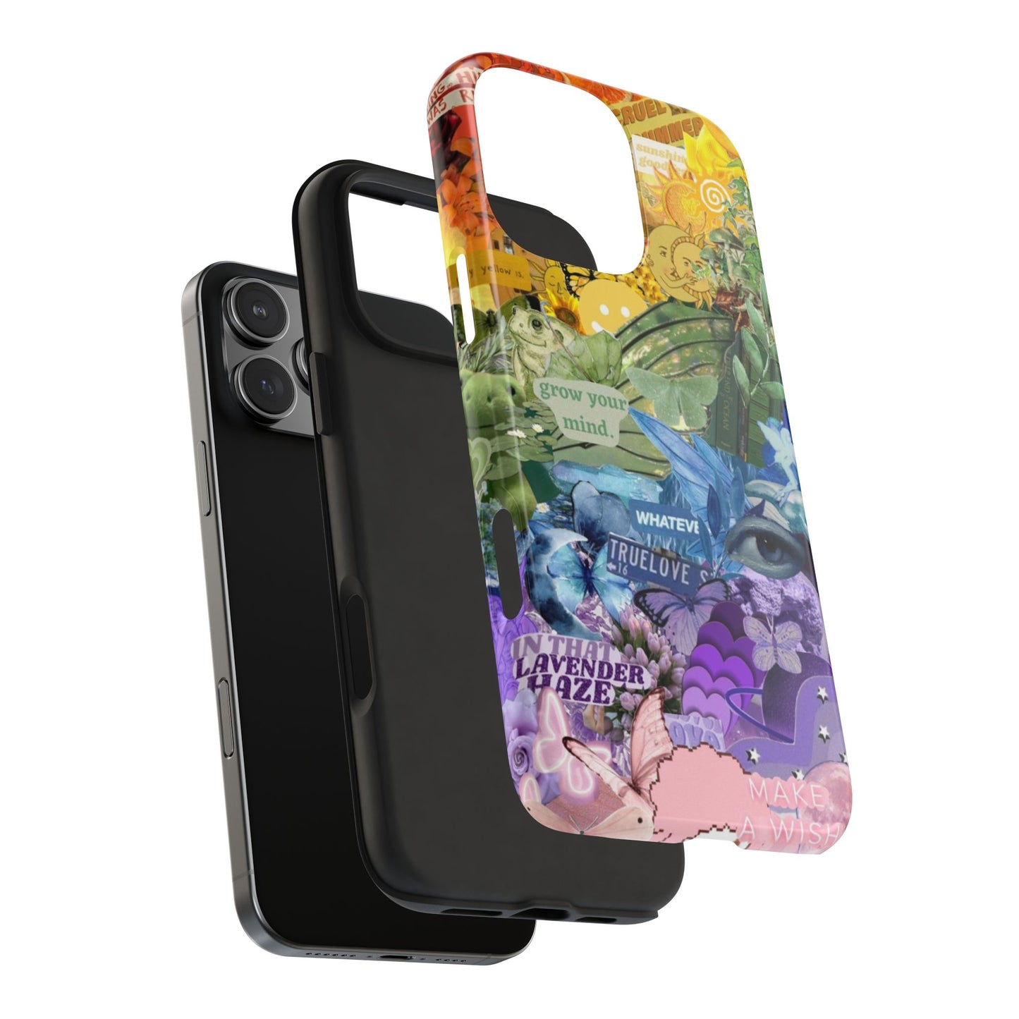 Collage Art Phone Case — 'Grow Your Mind' Lavender Haze Tough Case