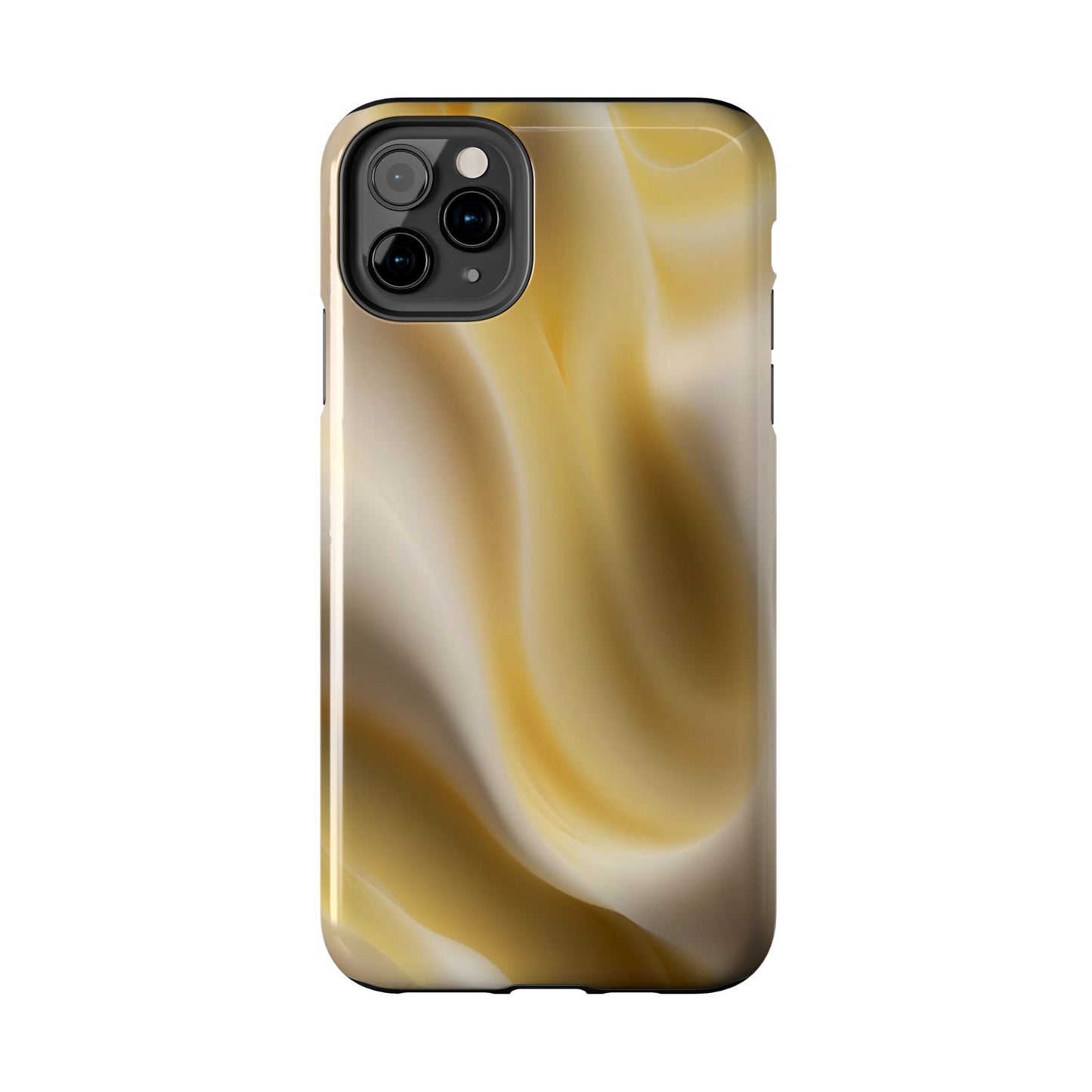 Gold Marble Tough Phone Case — Protective iPhone Case with Elegant Swirl Design