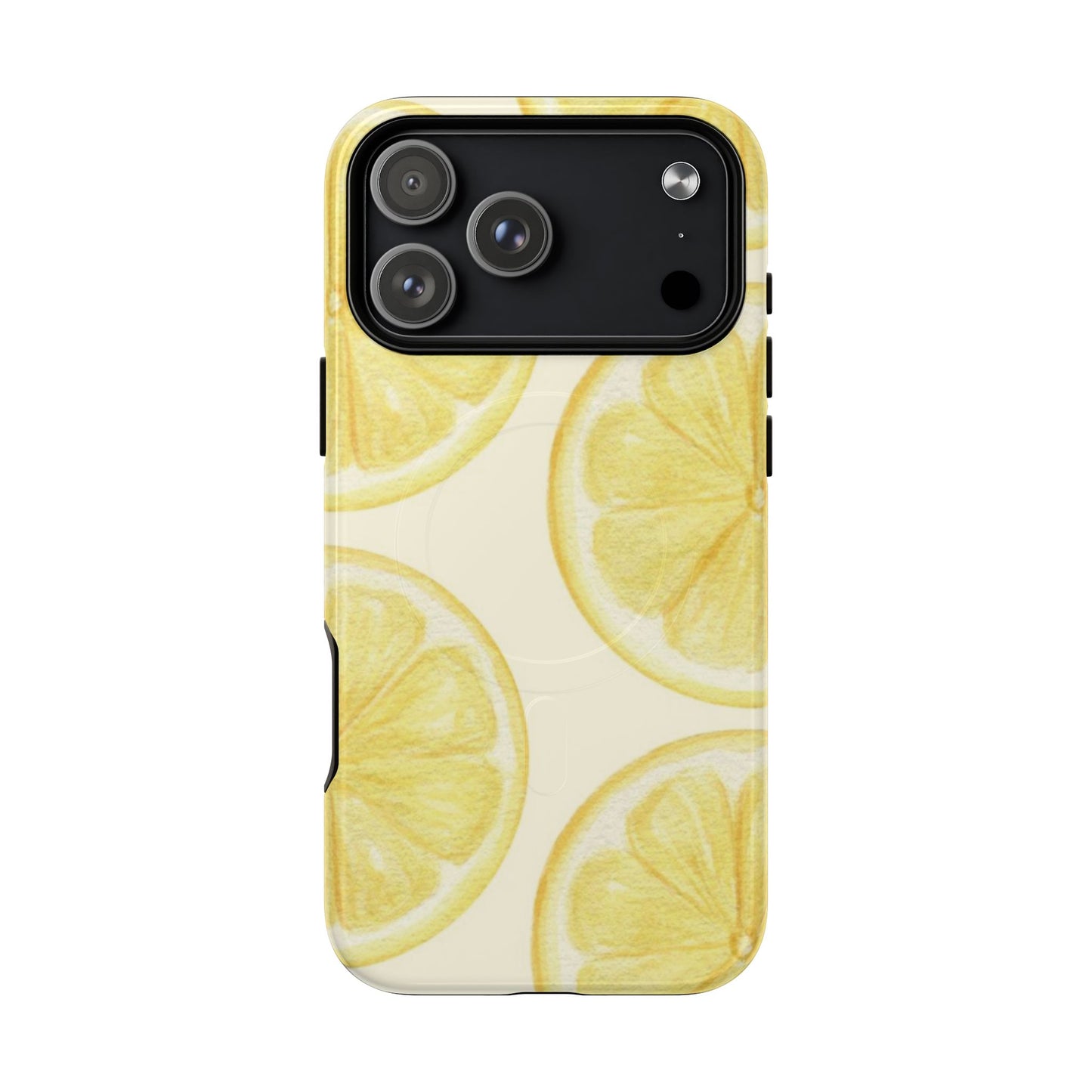 Lemon Slices Tough Magnetic Phone Case — Protective Citrus Pattern