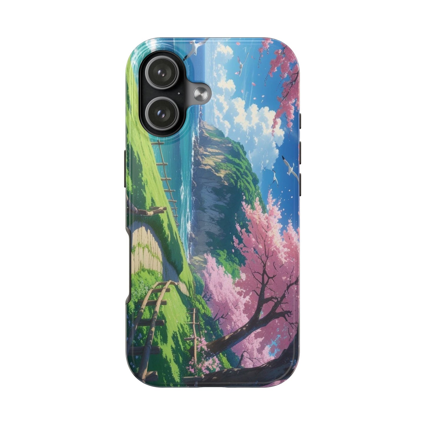 Tough Phone Case — Scenic Cherry Blossom Landscape Phone Cover