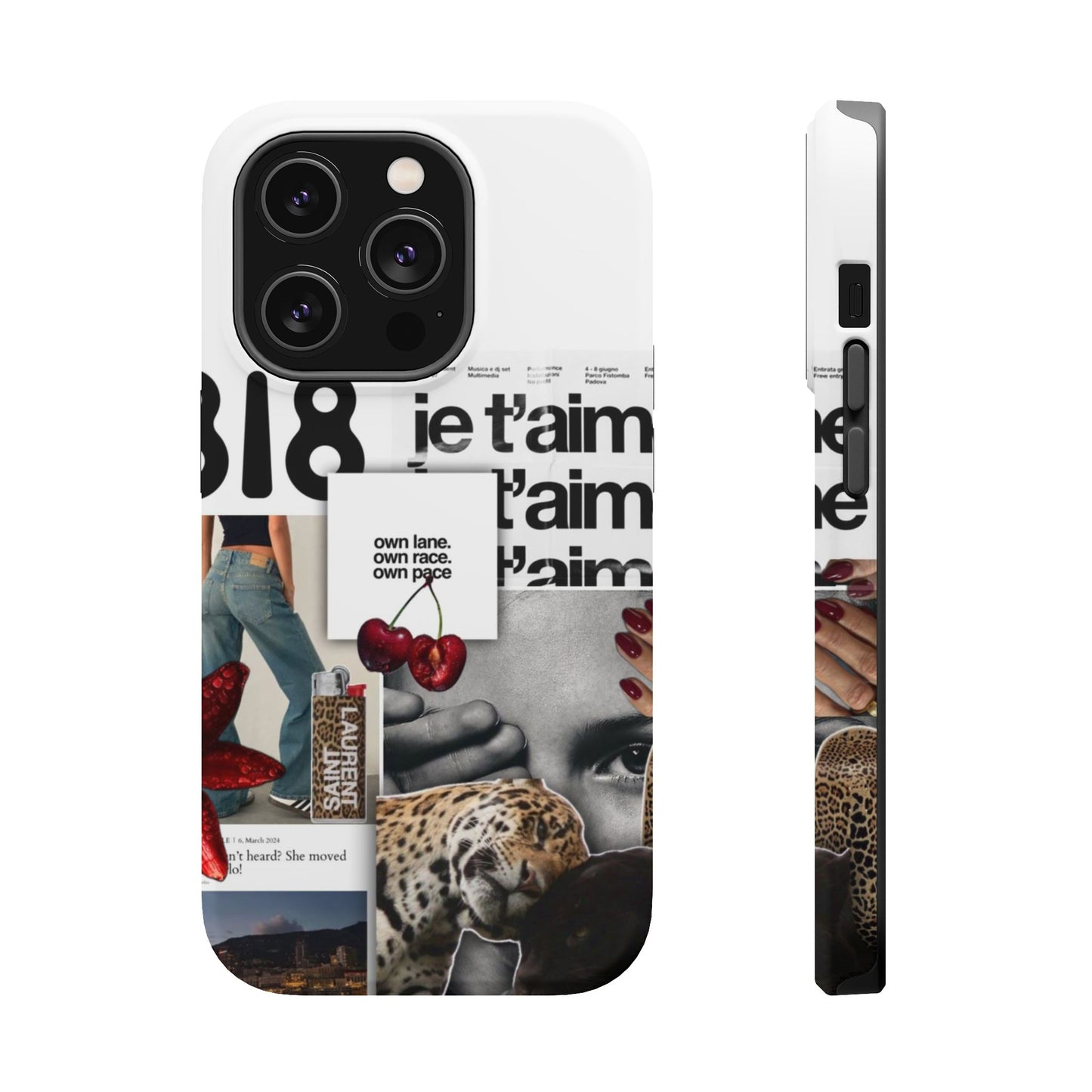 Collage 'Je t’aime' Magnetic Impact-Resistant Phone Case