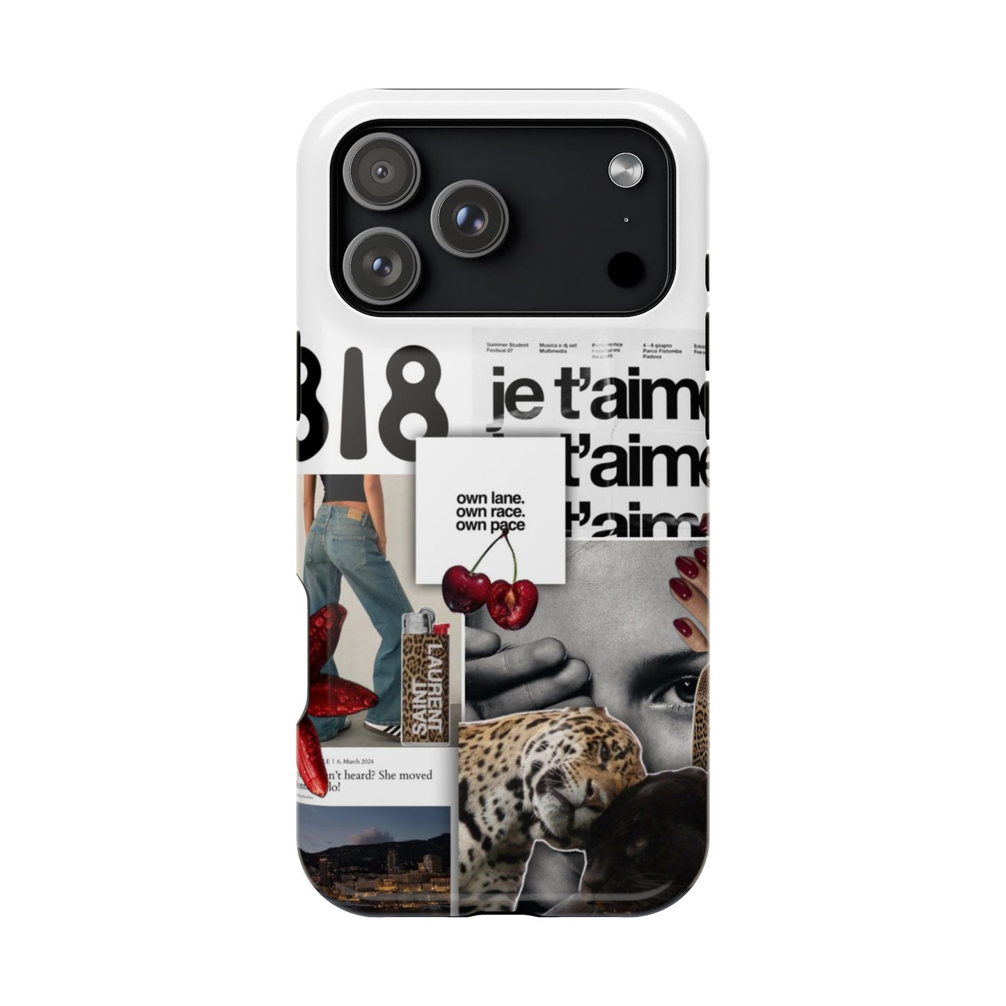 Collage 'Je t’aime' Magnetic Impact-Resistant Phone Case