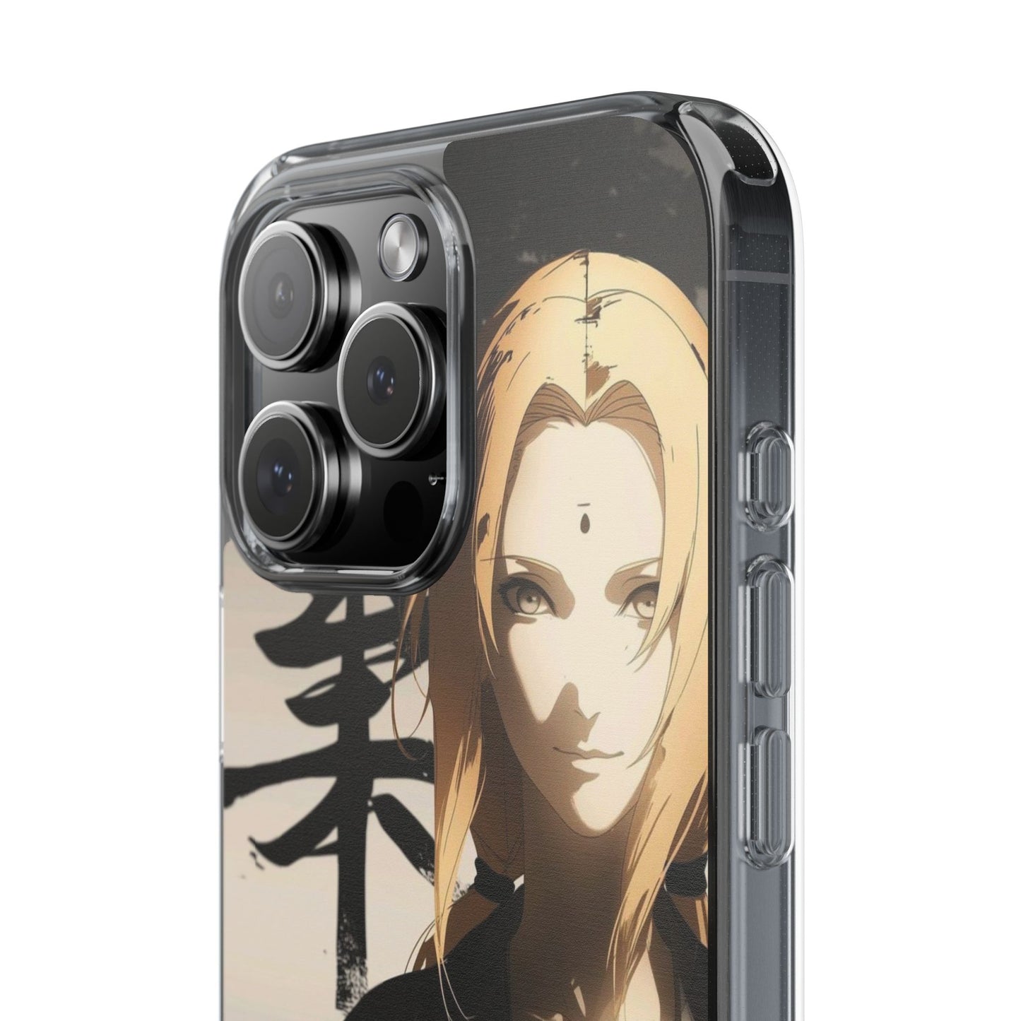 Clear Anime Character Impact-Resistant Phone Case