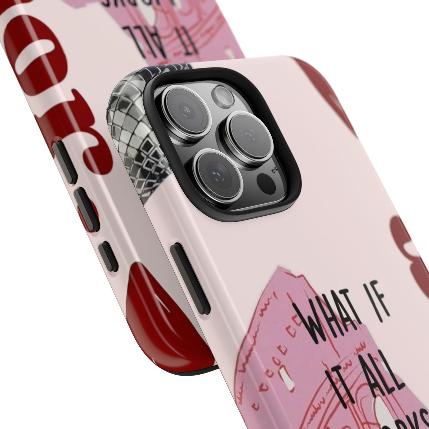 What If It All Works Out Phone Case - Pink Motivational Tough Case