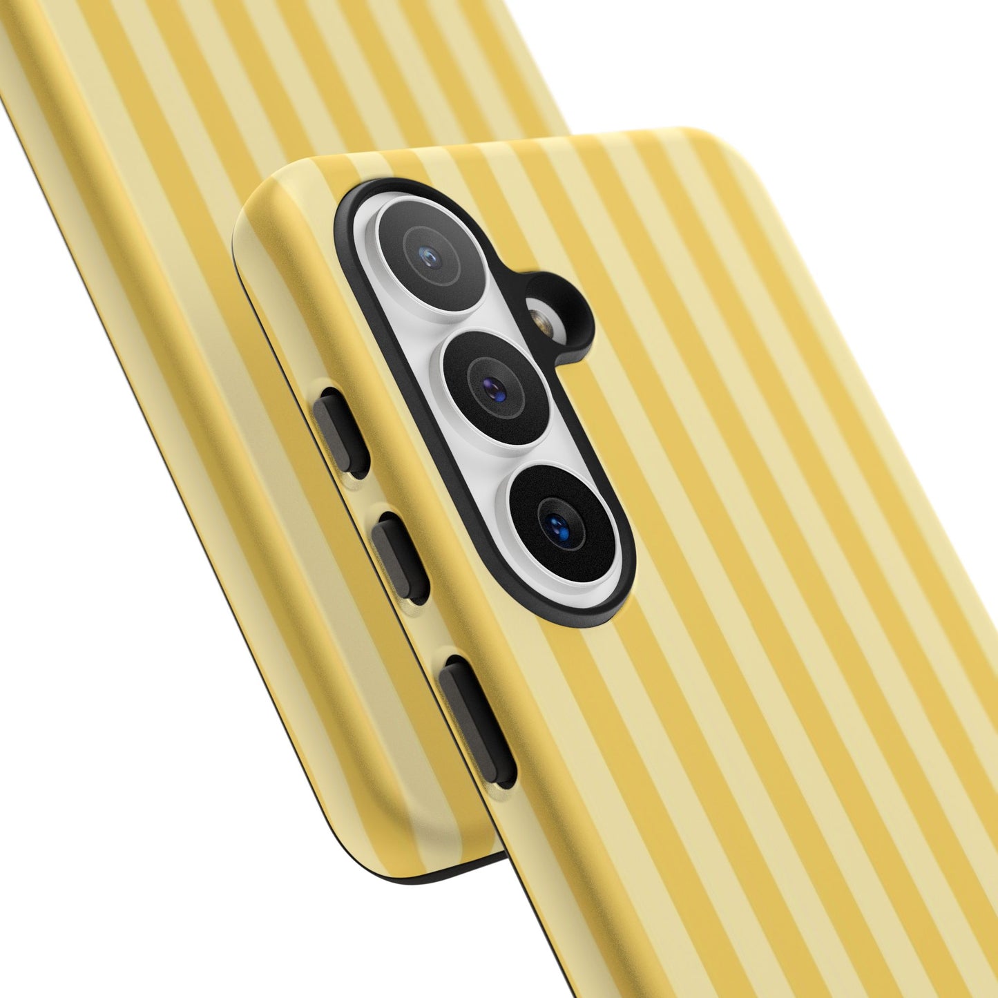 Yellow Stripe Tough Phone Case — Durable Protective iPhone Cover