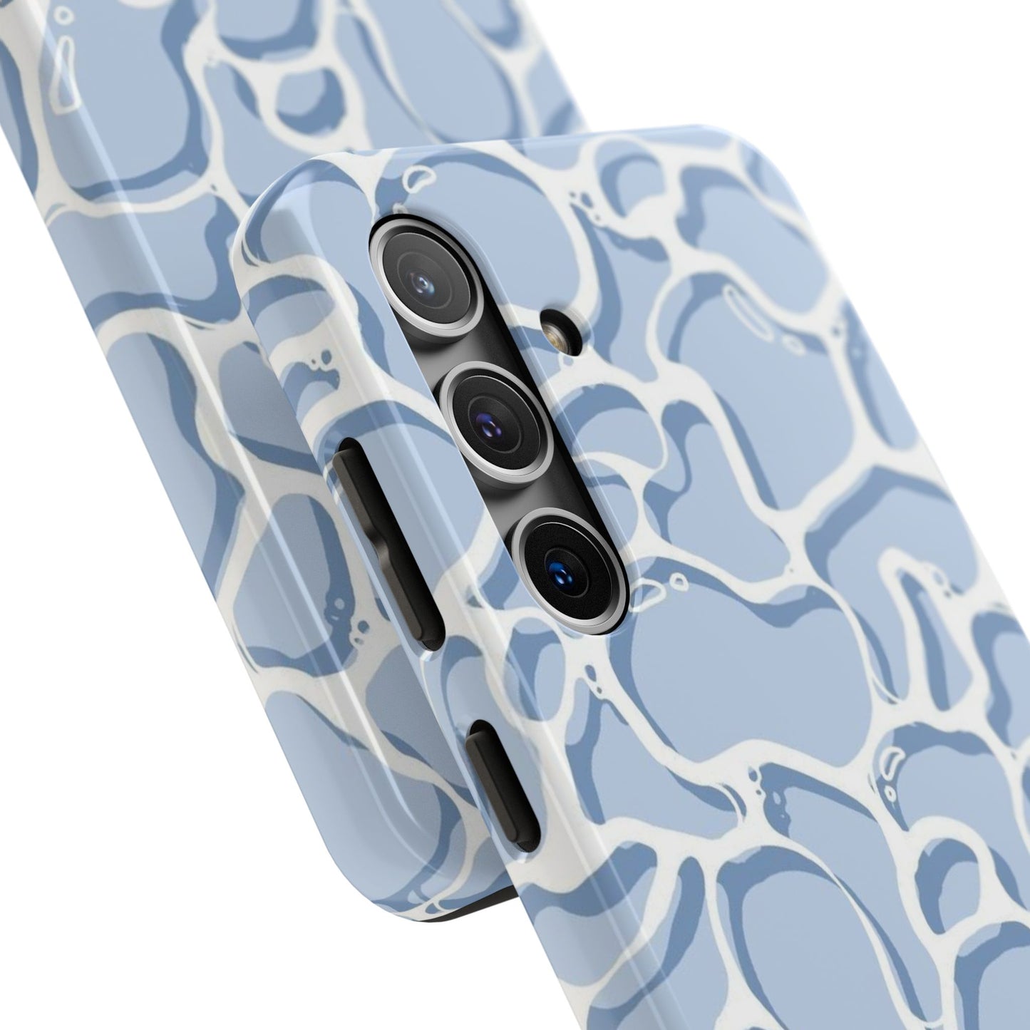 Blue Abstract Pool Pattern Tough Phone Case