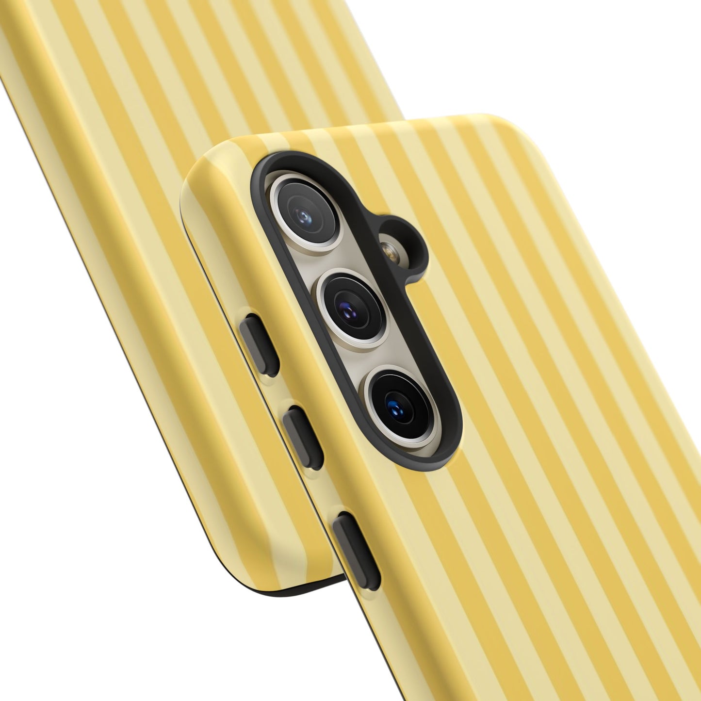 Yellow Stripe Tough Phone Case — Durable Protective iPhone Cover