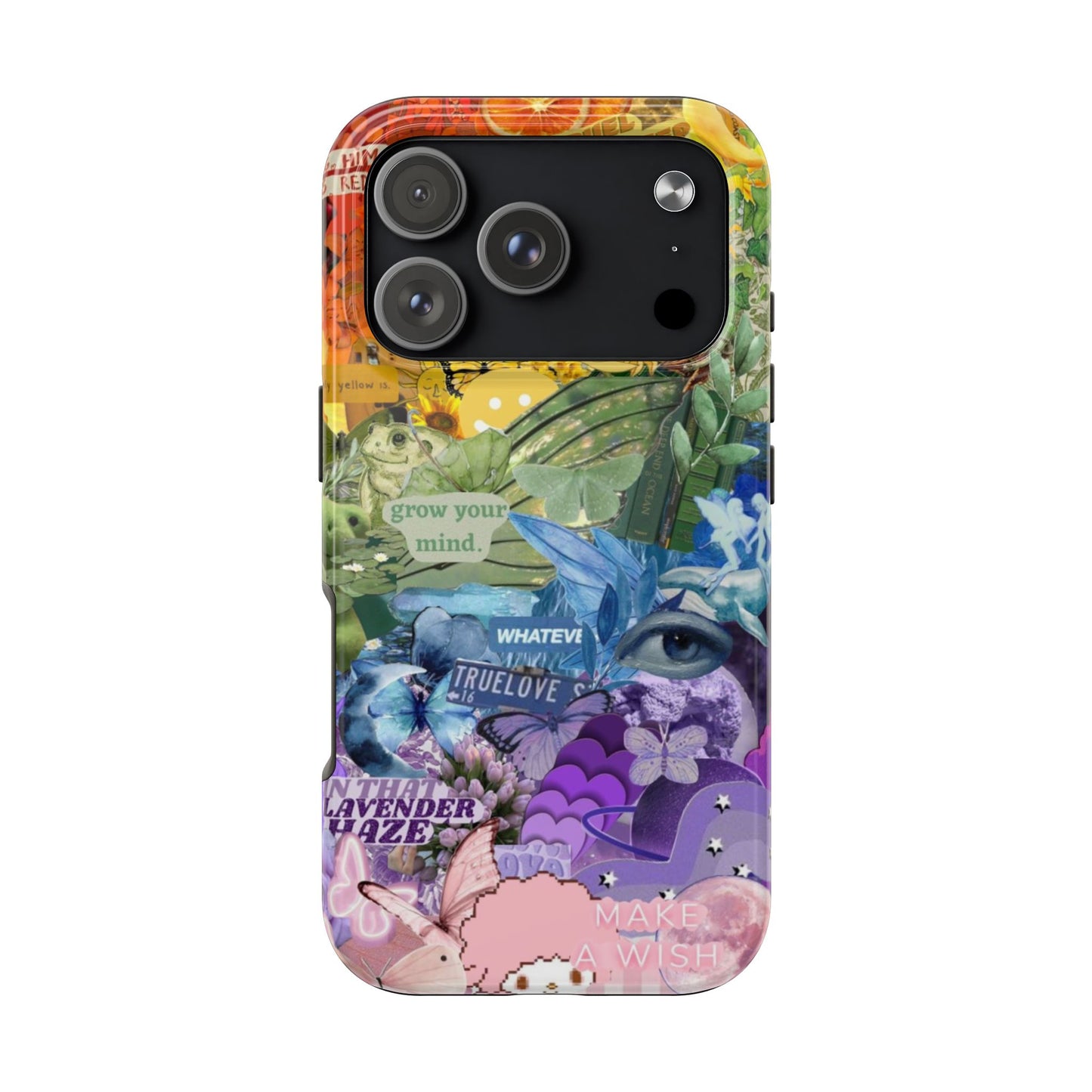 Collage Art Phone Case — 'Grow Your Mind' Lavender Haze Tough Case