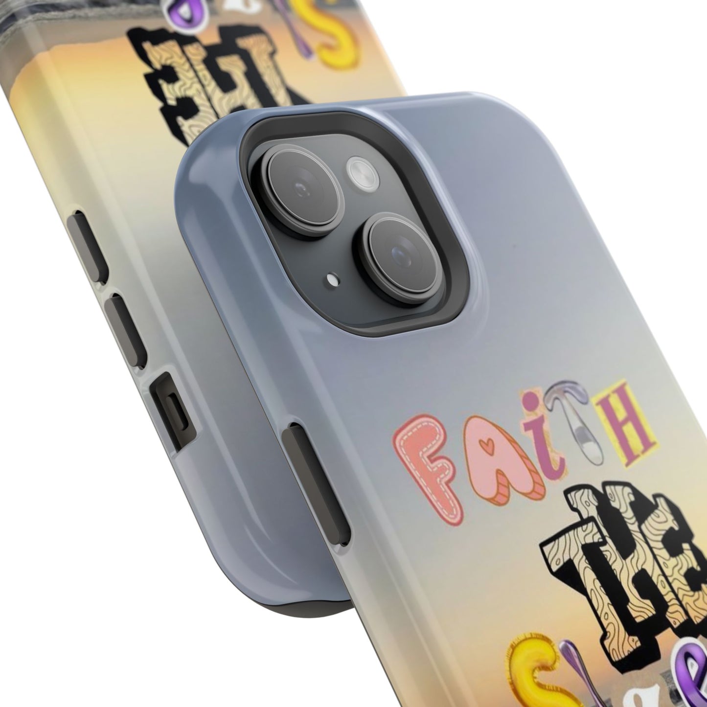 Magnetic Impact-Resistant Phone Case — "Faith the Size of a Mustard Seed" Sunset Design