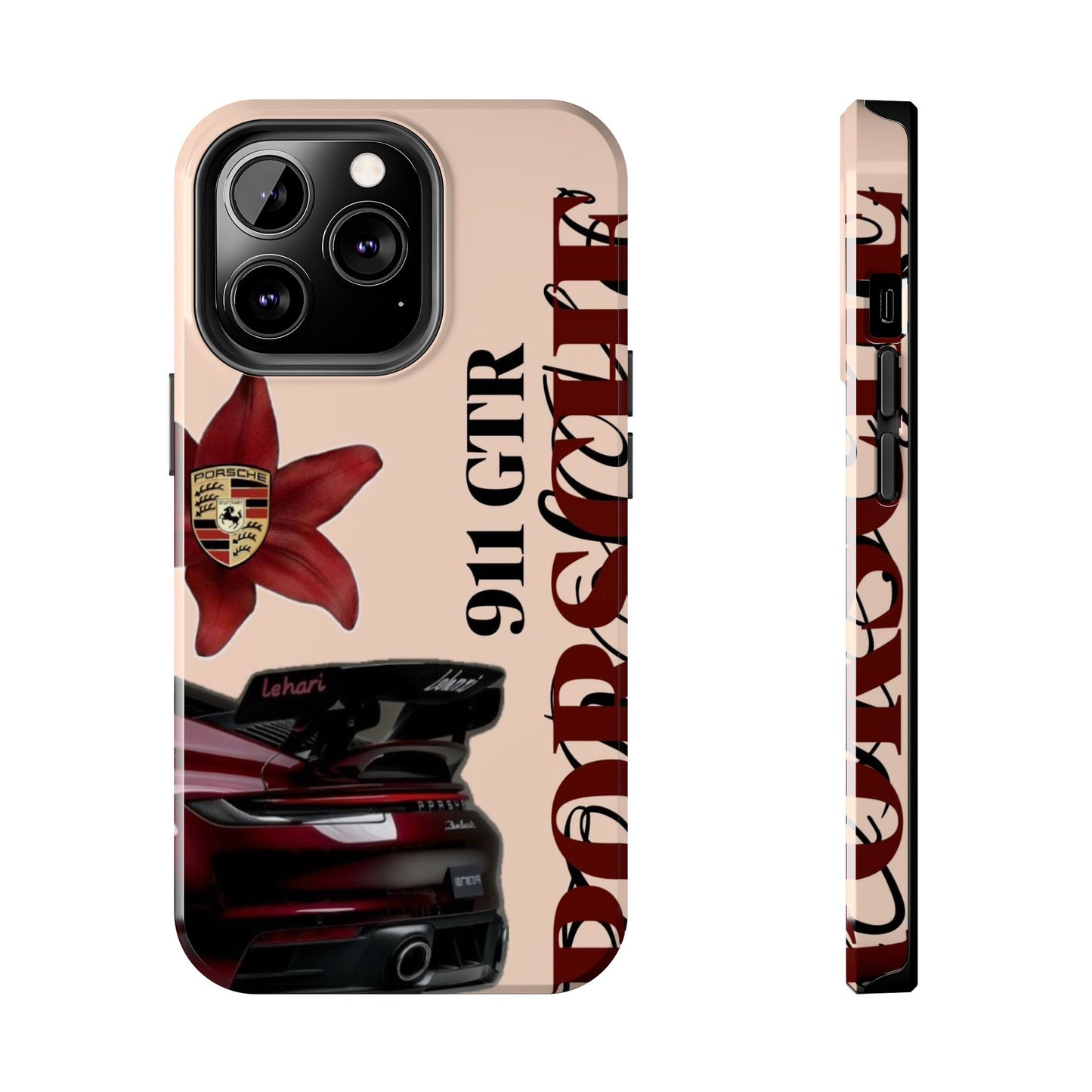 Porsche 911 GT-R Red Orchid Tough Phone Case — Sports Car Protective Cover