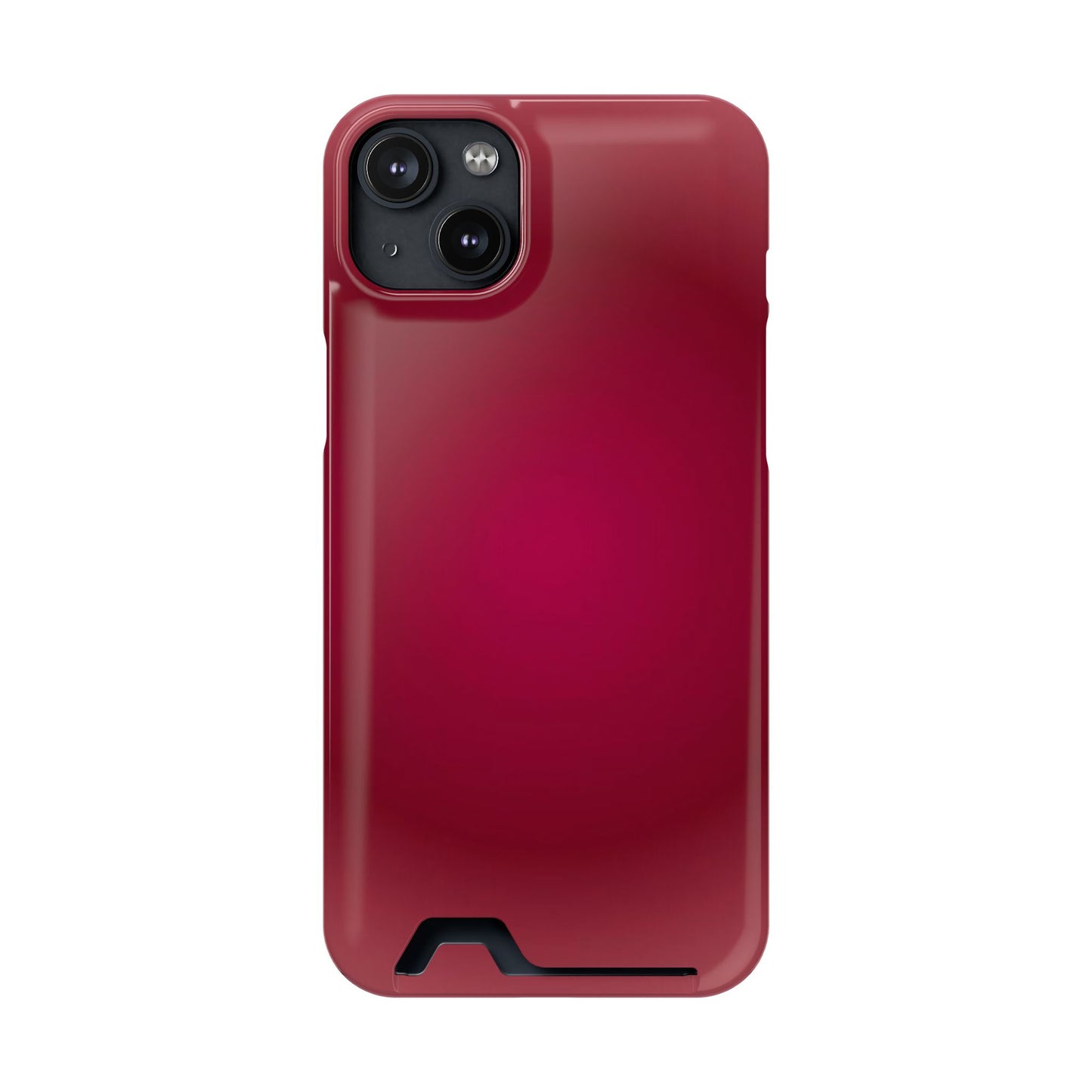 Slim Card-Holder Phone Case — Magnetic Red Wallet Cover