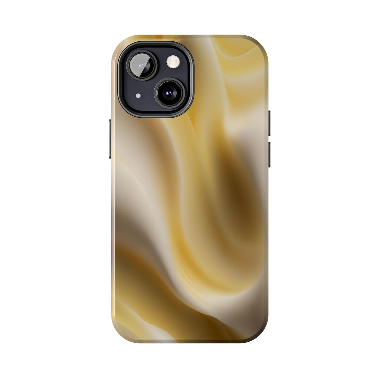 Gold Marble Tough Phone Case — Protective iPhone Case with Elegant Swirl Design