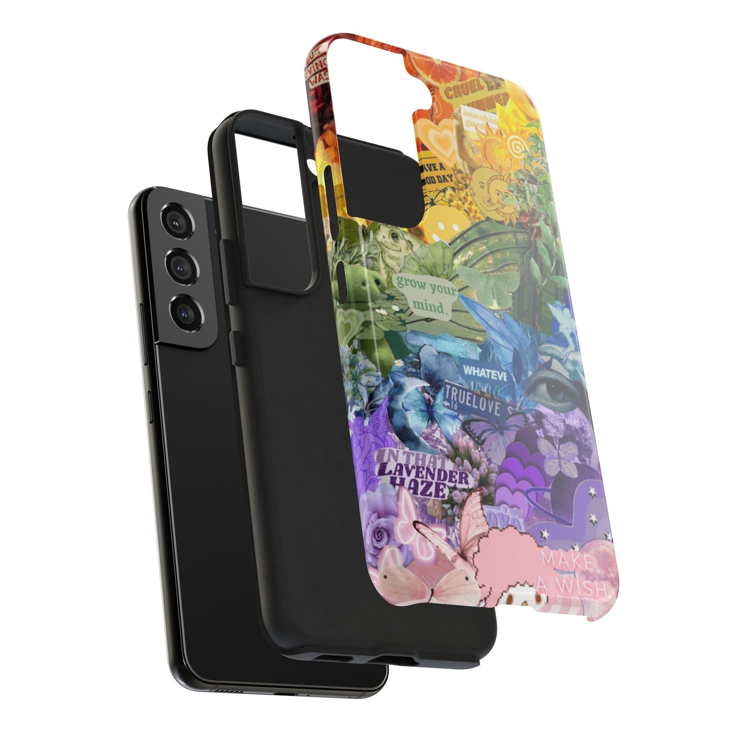 Collage Art Phone Case — 'Grow Your Mind' Lavender Haze Tough Case