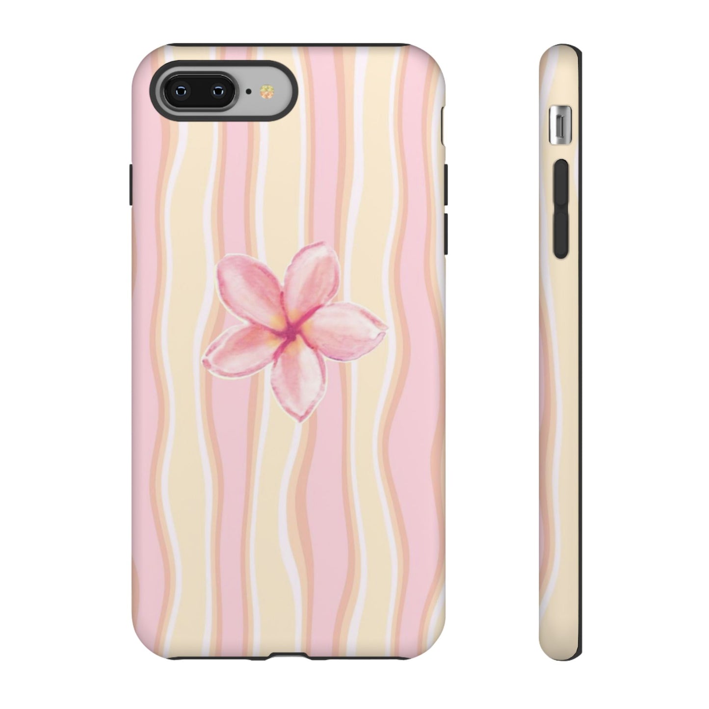 Pink Plumeria Phone Case - Tropical Floral Tough Phone Case