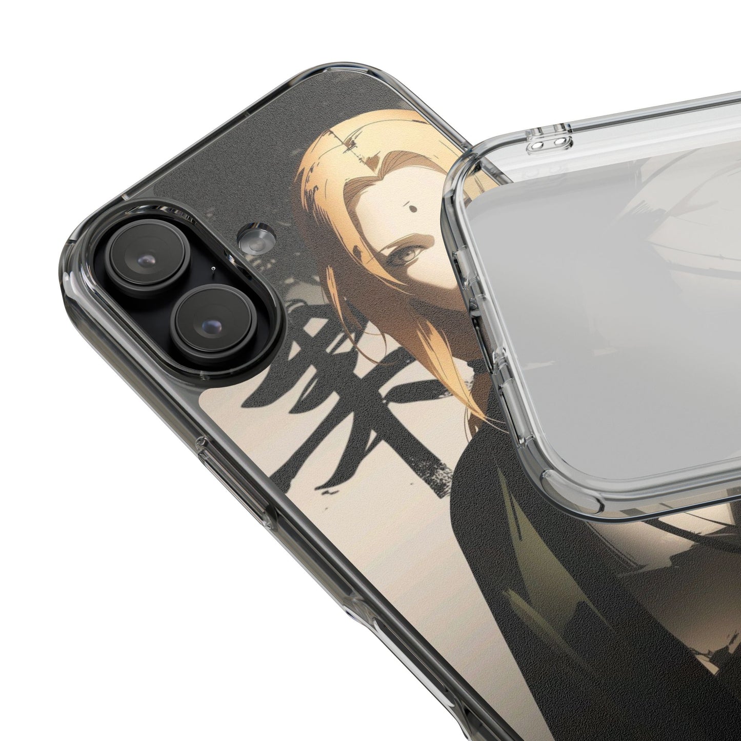 Clear Anime Character Impact-Resistant Phone Case