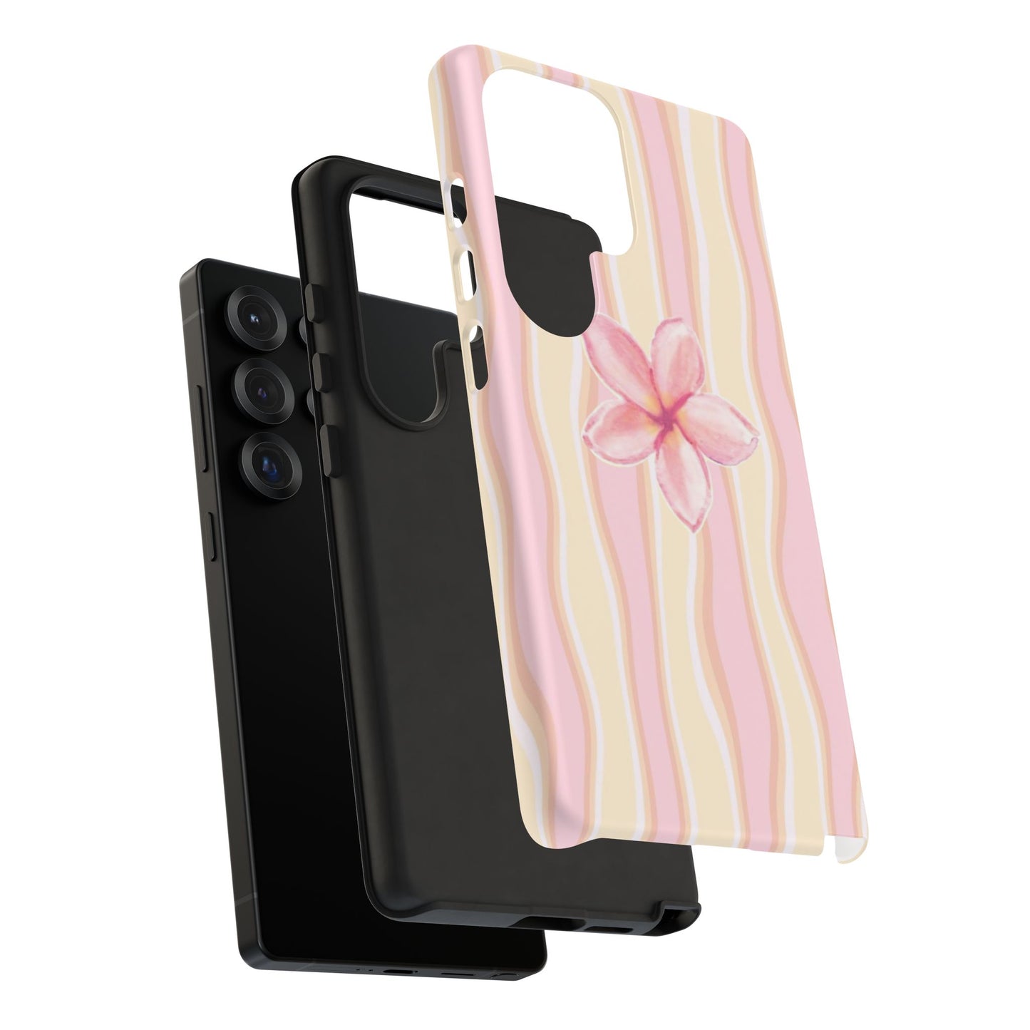 Pink Plumeria Phone Case - Tropical Floral Tough Phone Case