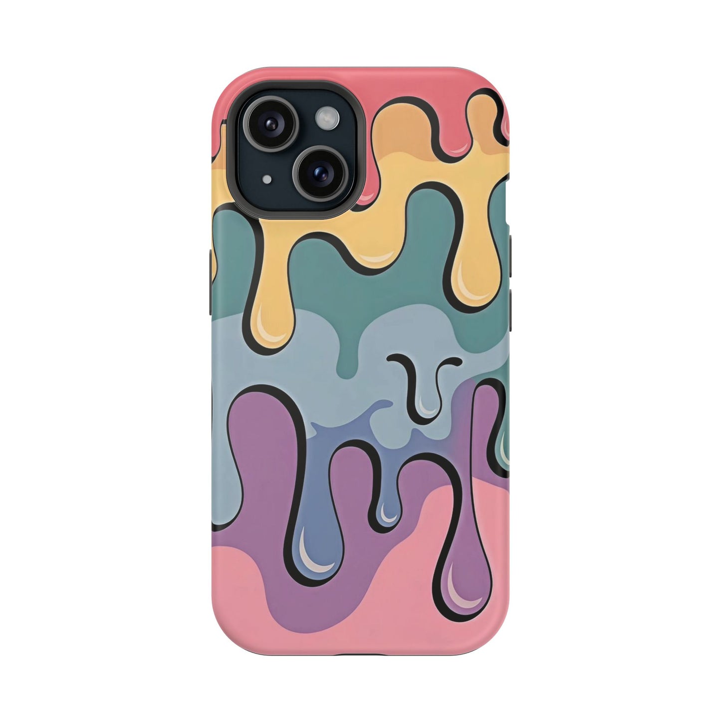 Colorful Drip Magnetic Phone Case — Impact-Resistant iPhone Cover