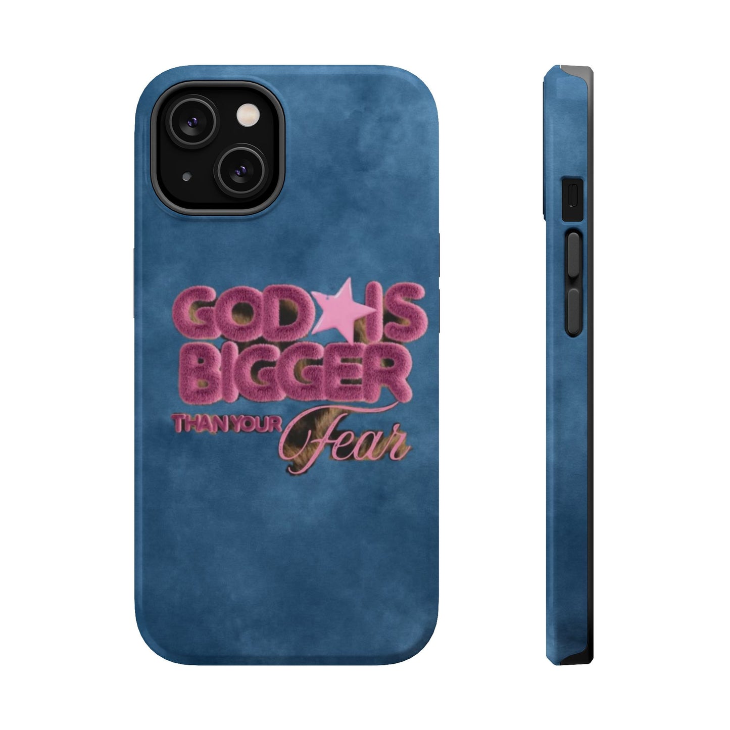 Phone Case — “God Is Bigger Than Your Fear” Magnetic Impact-Resistant Case