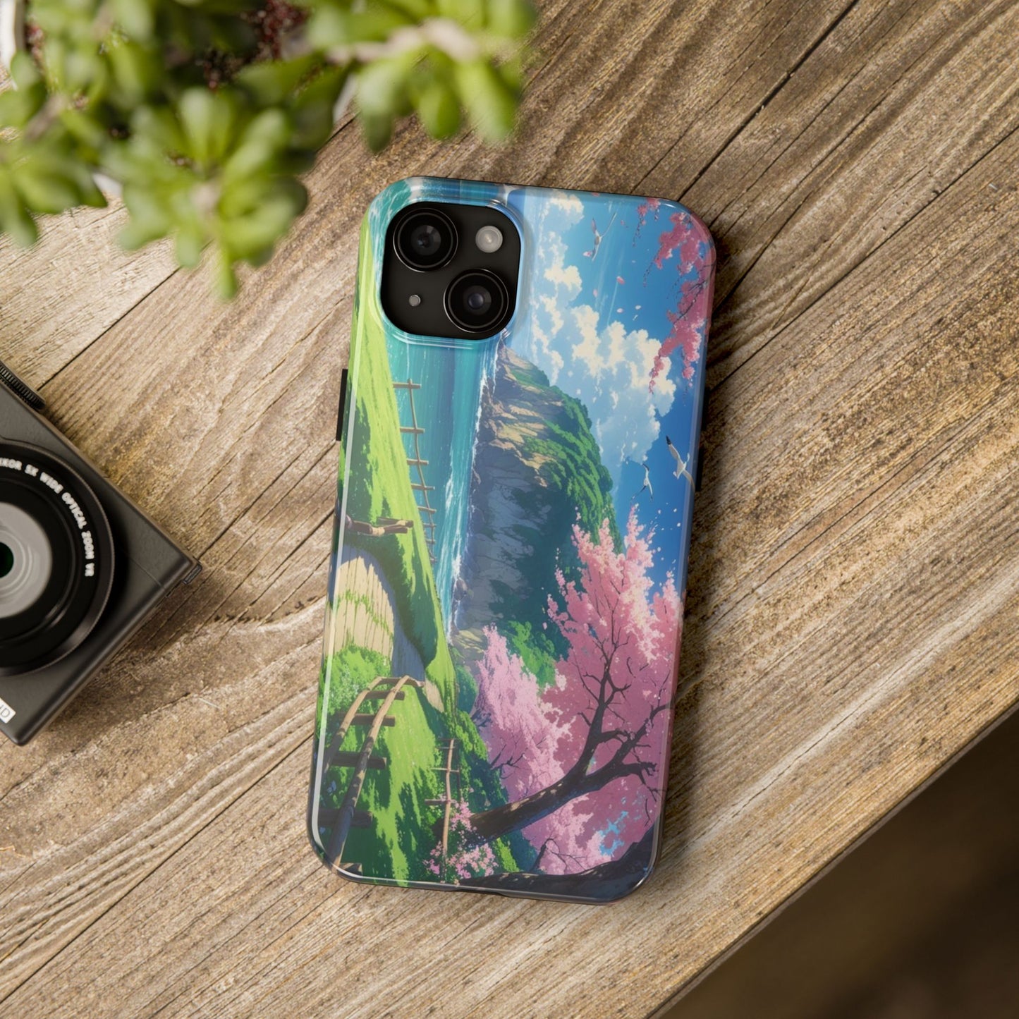Tough Phone Case — Scenic Cherry Blossom Landscape Phone Cover