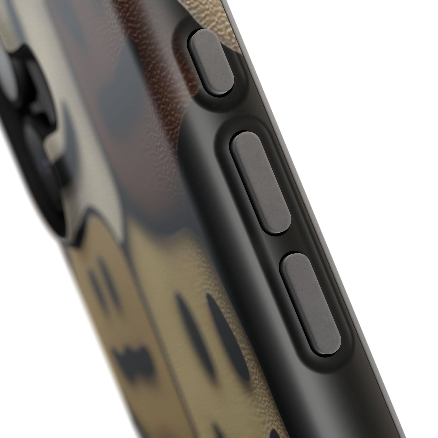 Magnetic Impact-Resistant Case — Brown Smiley Tile Phone Cover