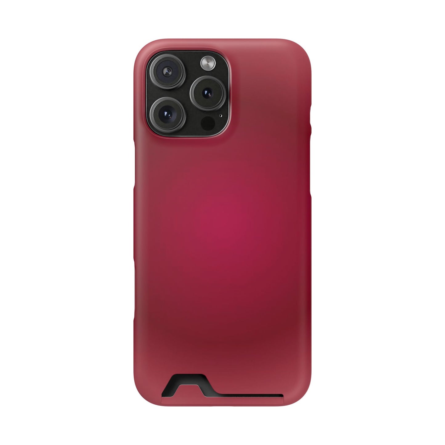 Slim Card-Holder Phone Case — Magnetic Red Wallet Cover