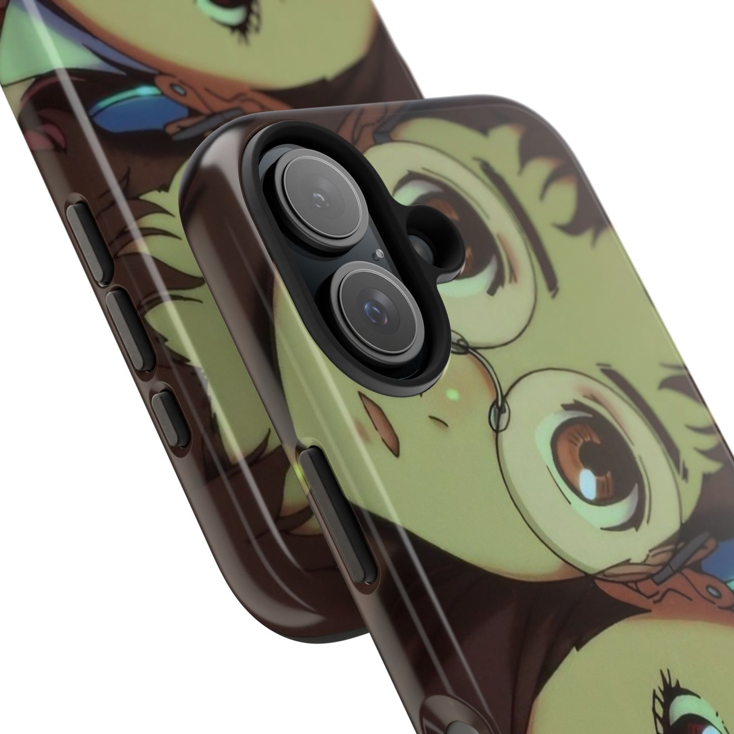Anime Duo Tough Phone Case — Cute Chibi Sisters Protective Cover