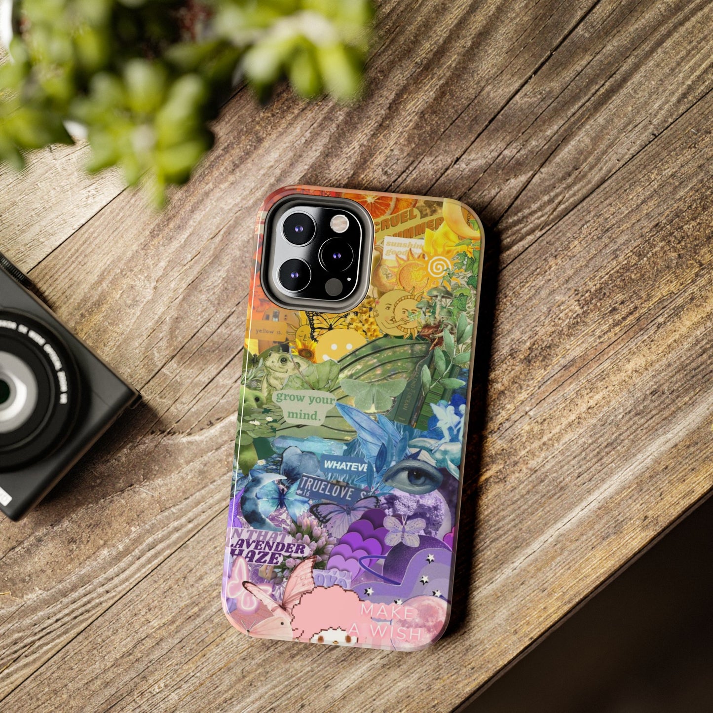 Collage Art Phone Case — 'Grow Your Mind' Lavender Haze Tough Case