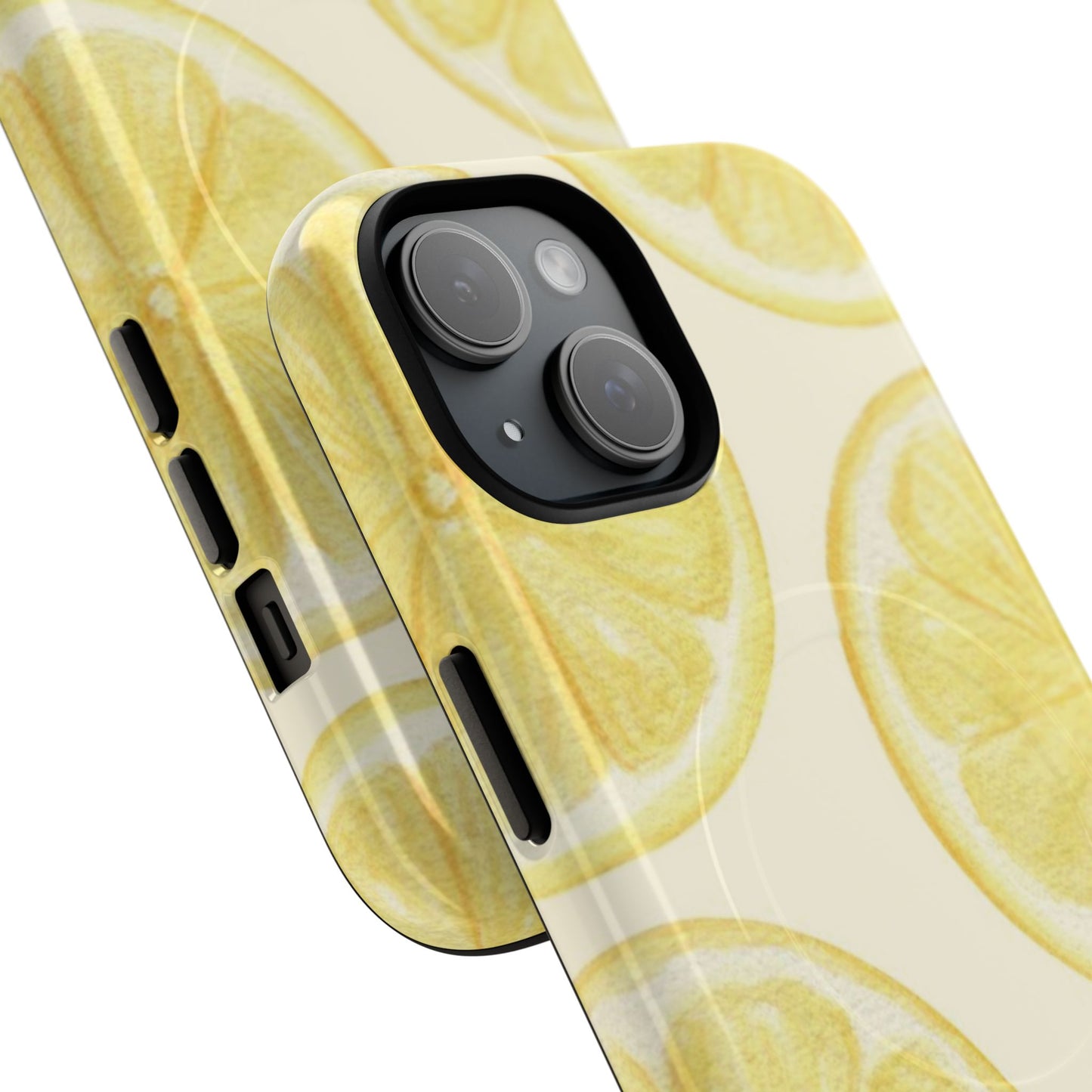 Lemon Slices Tough Magnetic Phone Case — Protective Citrus Pattern