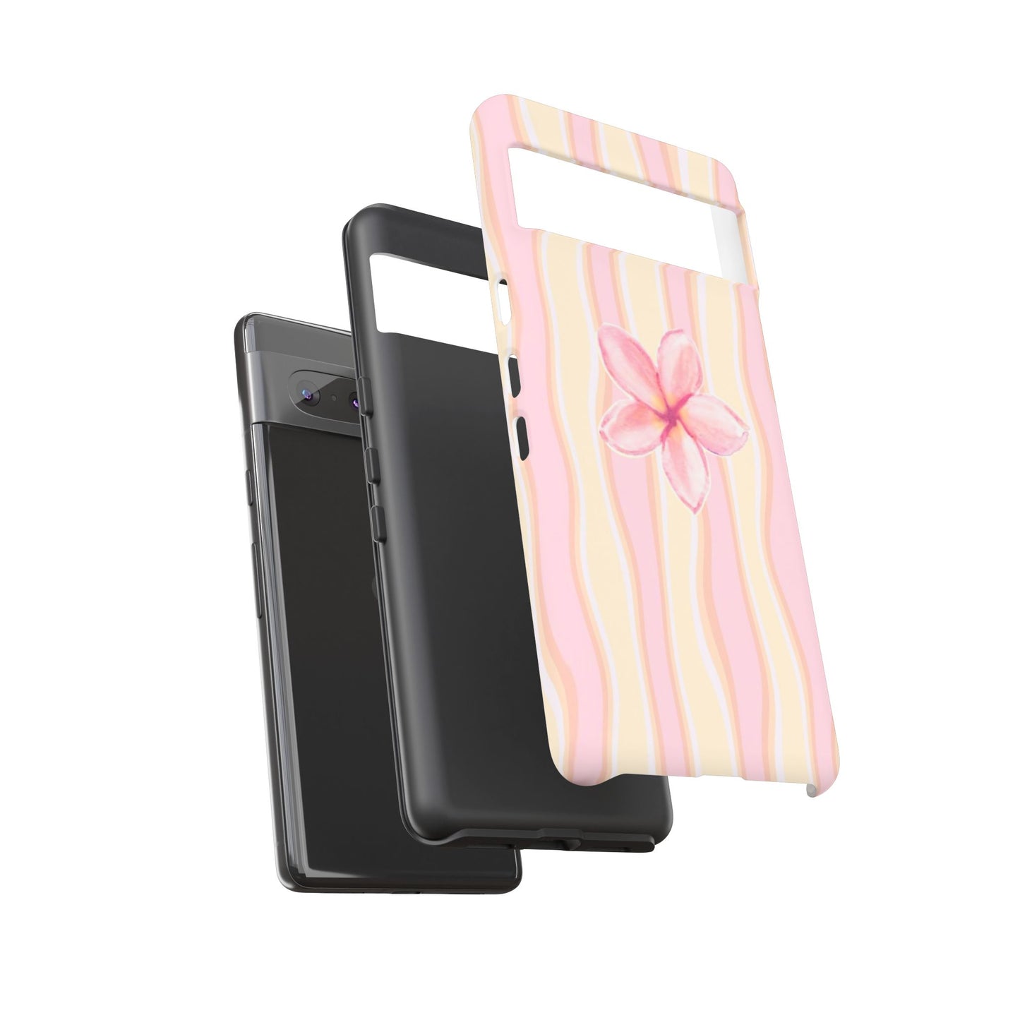 Pink Plumeria Phone Case - Tropical Floral Tough Phone Case