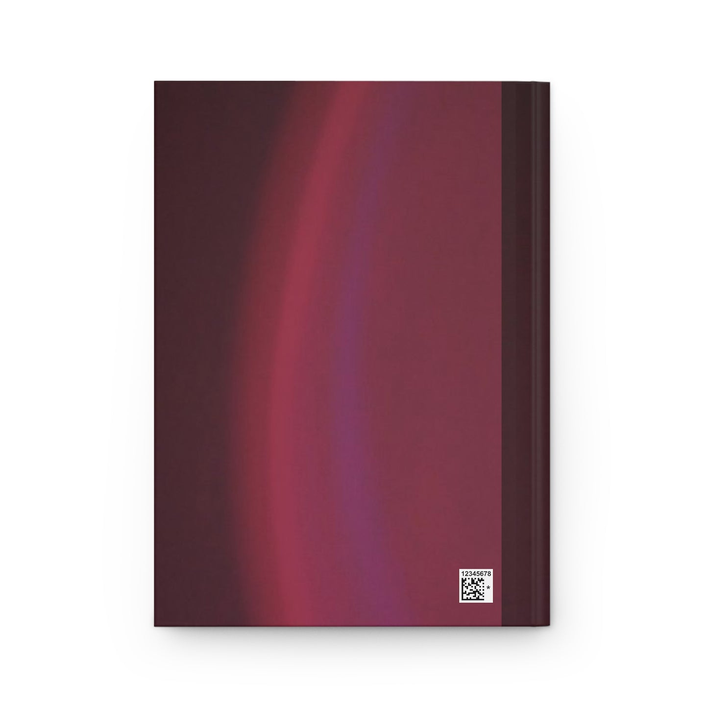 Burgundy Gradient Hardcover Journal — Matte Writing Notebook for Notes & Gifts